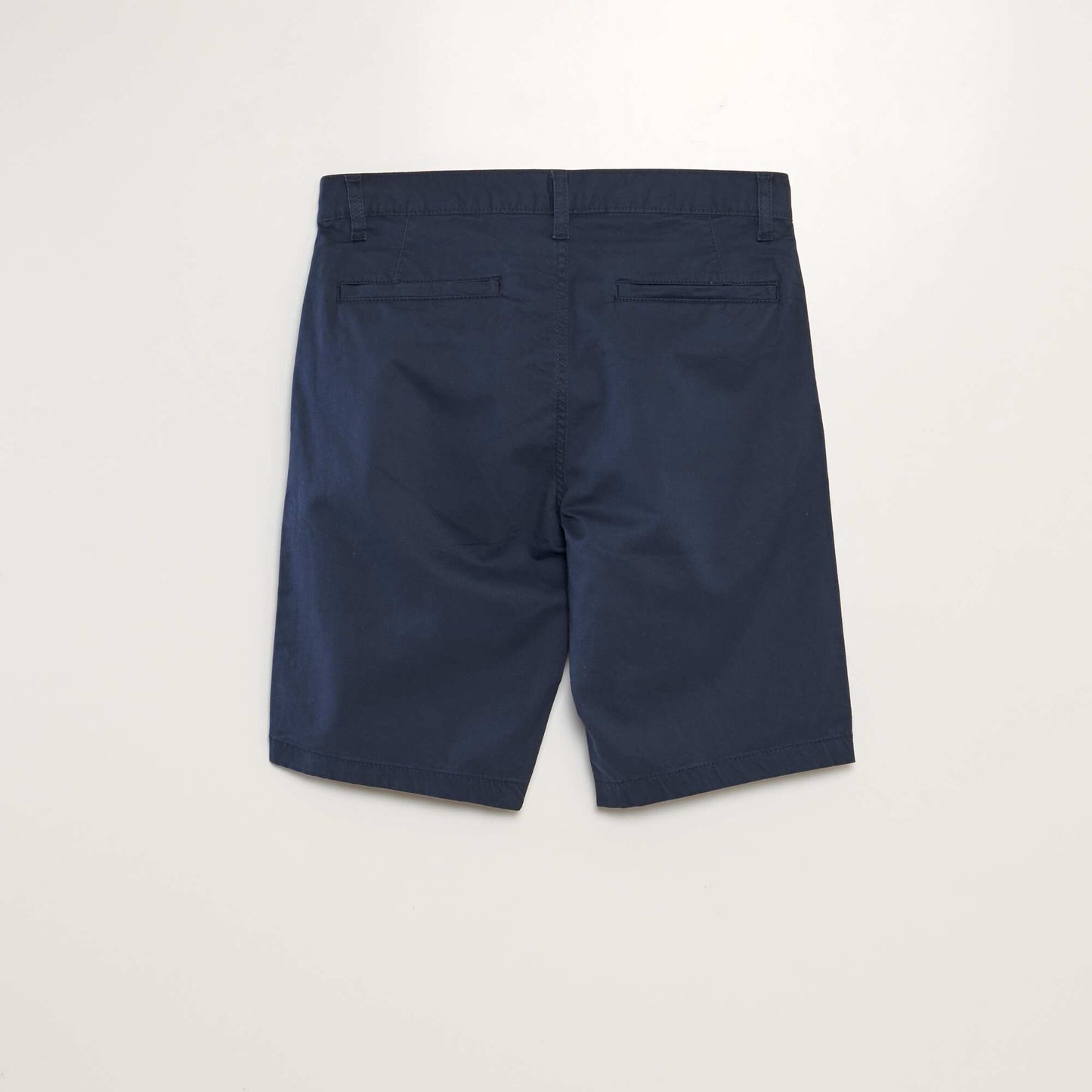 Bermuda chino uni bleu marine