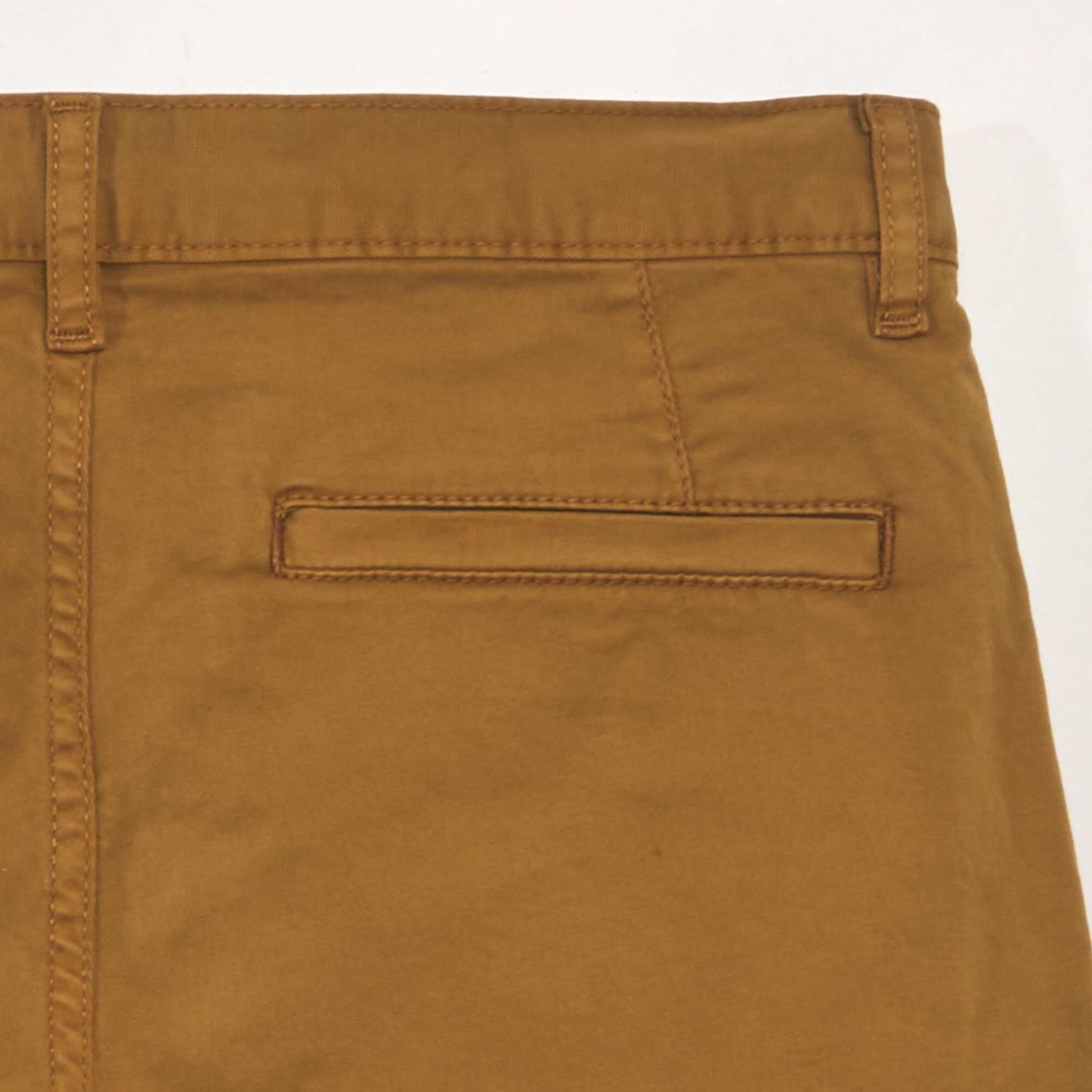 Bermuda chino uni Marron