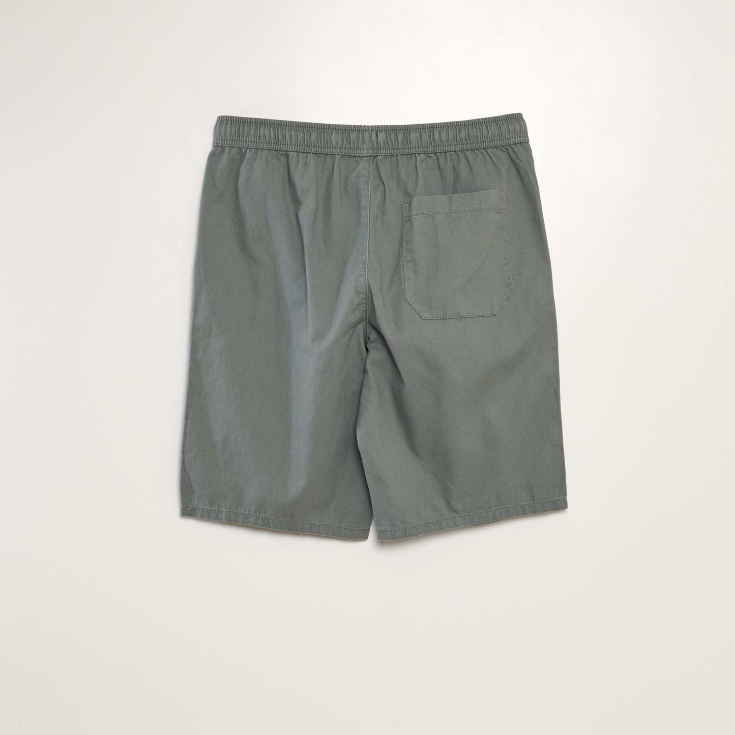Bermuda chino avec taille élastiquée Kaki