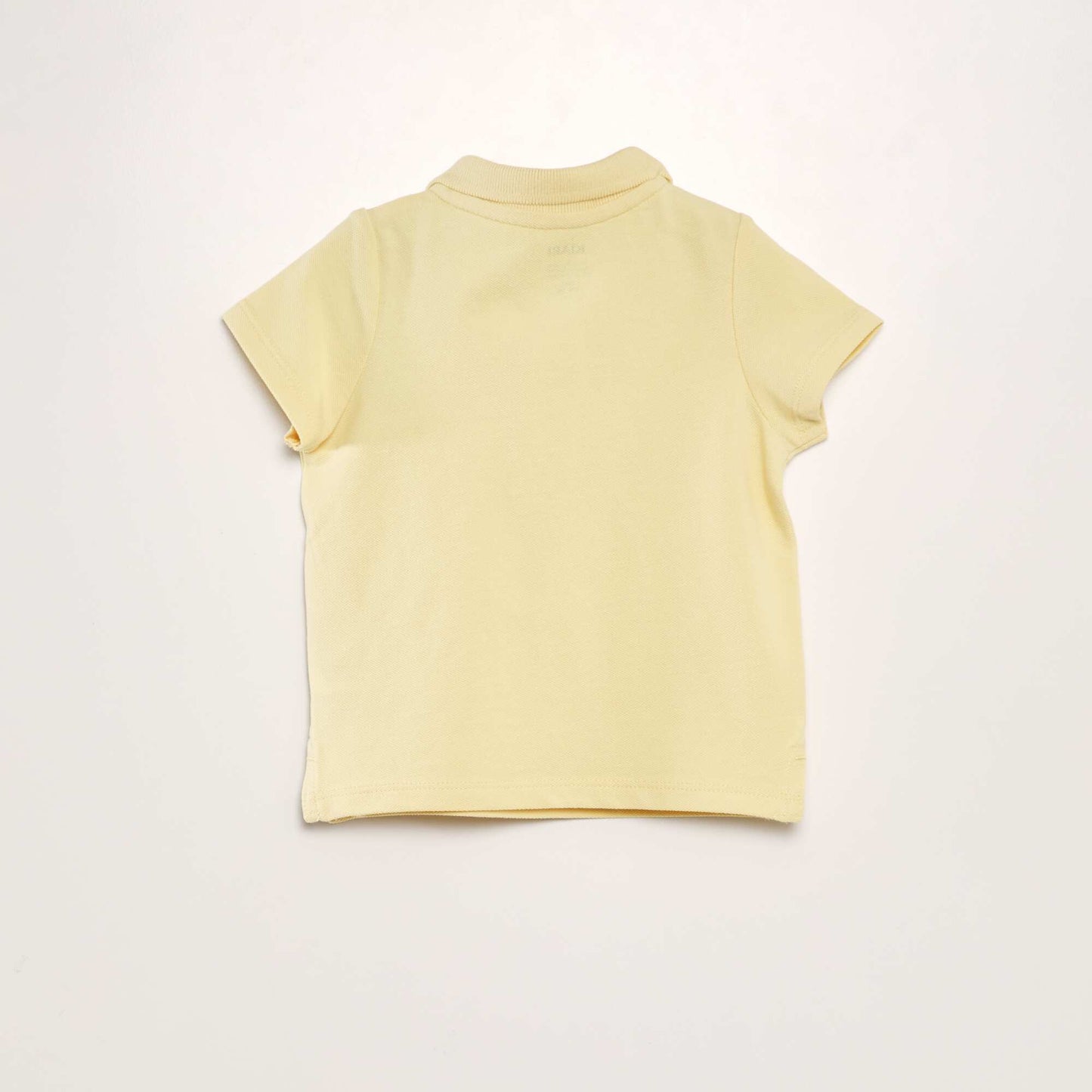 Polo en piqué de coton 'palmier' Jaune