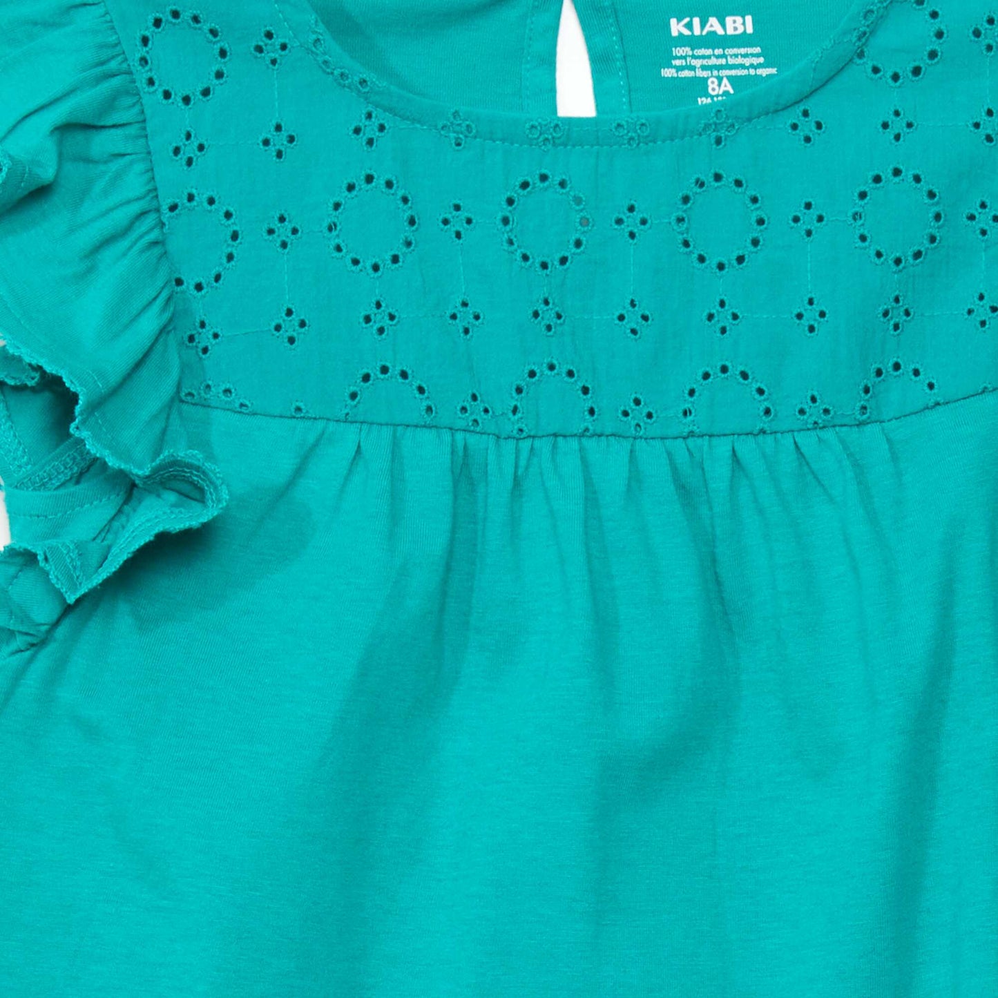 T-shirt avec broderie Vert