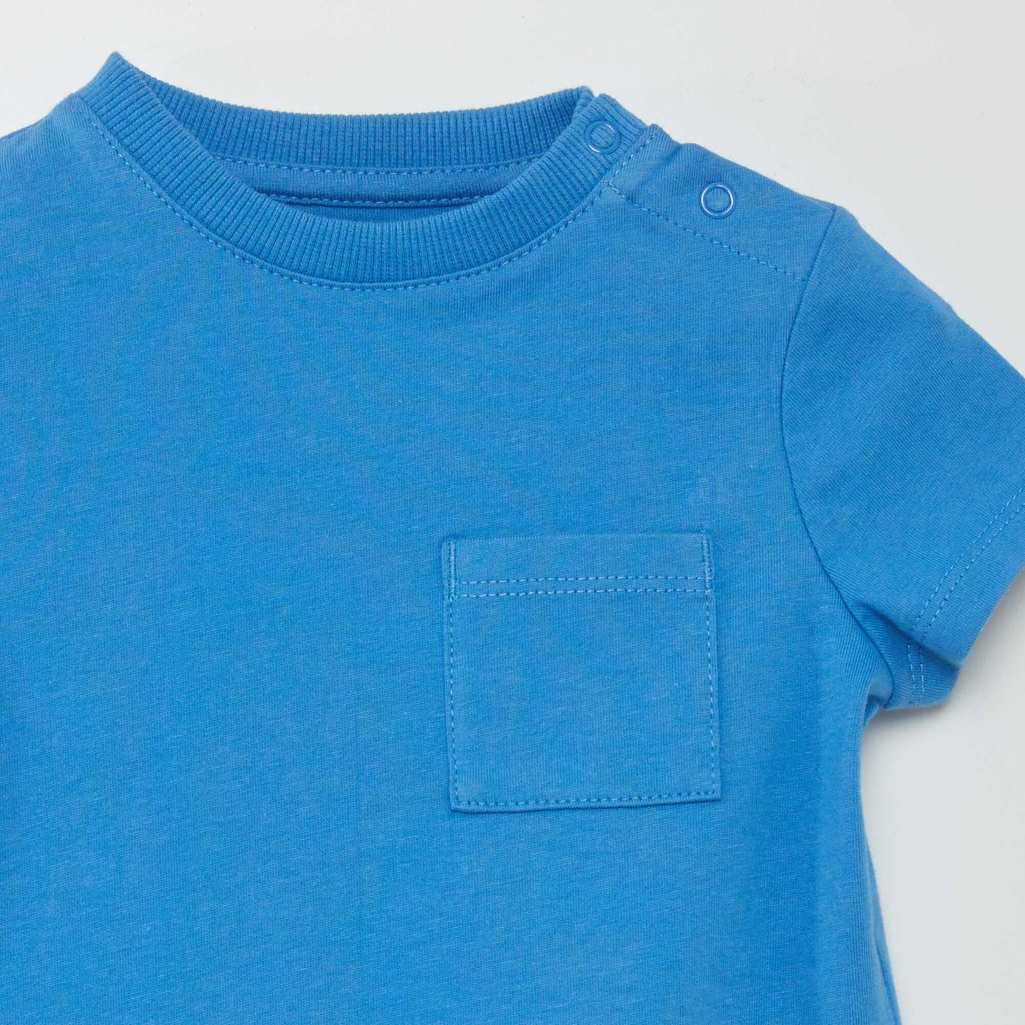 T-shirt à manches courtes avec poches Bleu