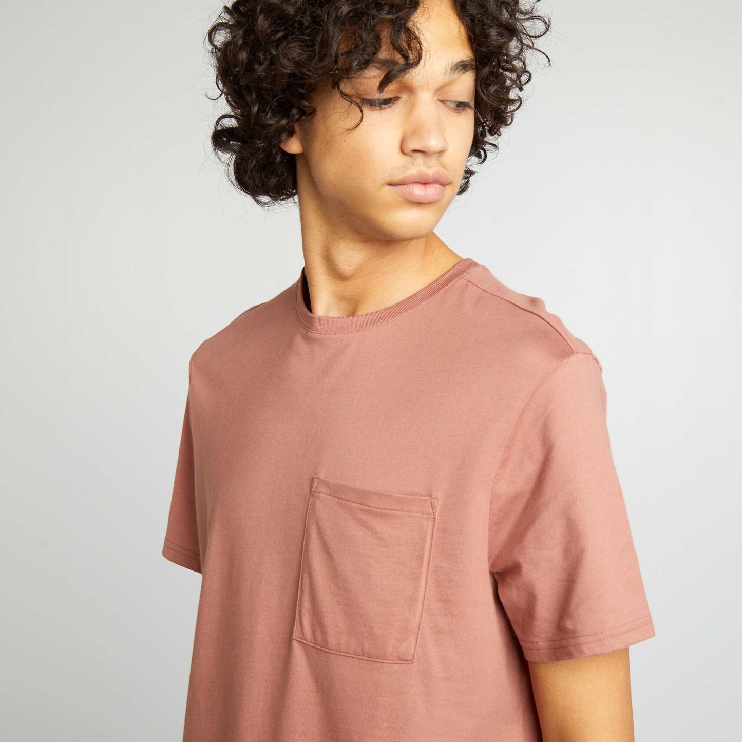 T-shirt basique Rose foncé