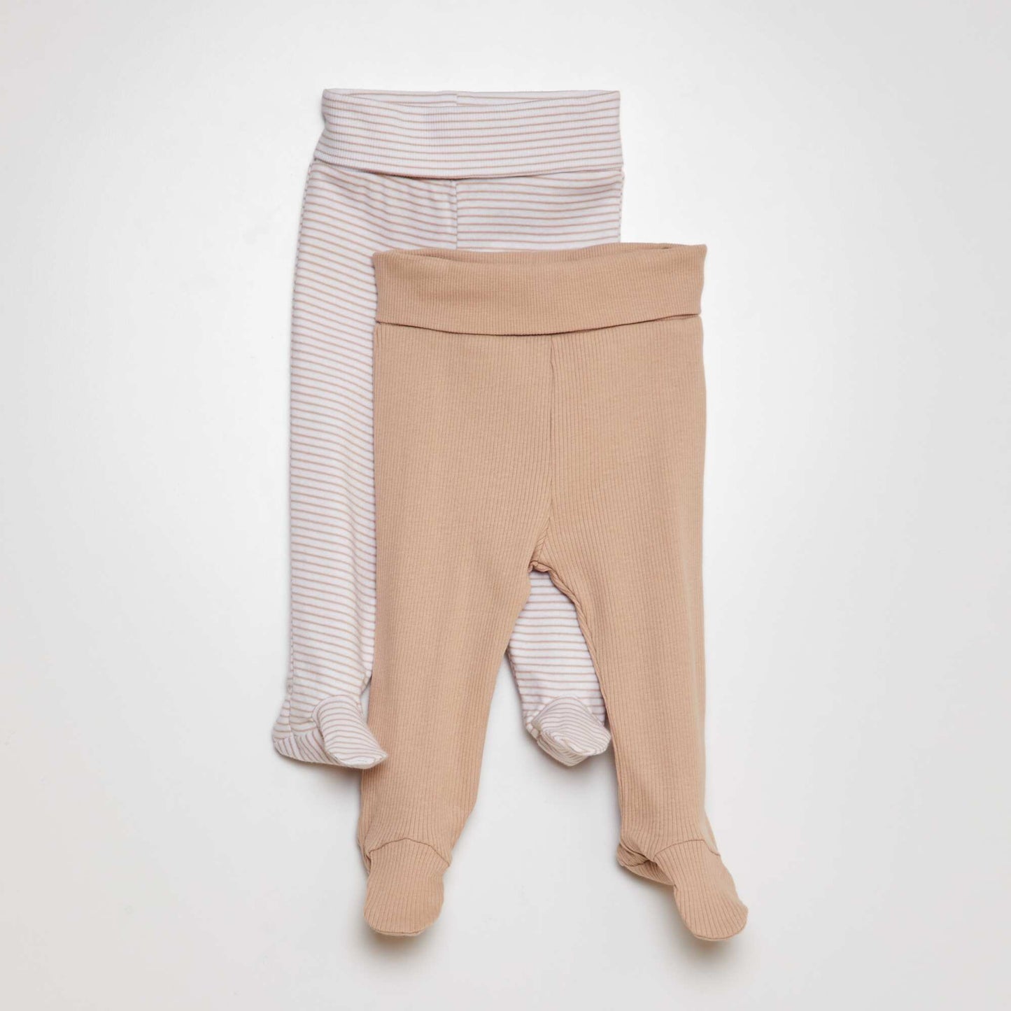 Lot de leggings en coton - 2 pièces Marron