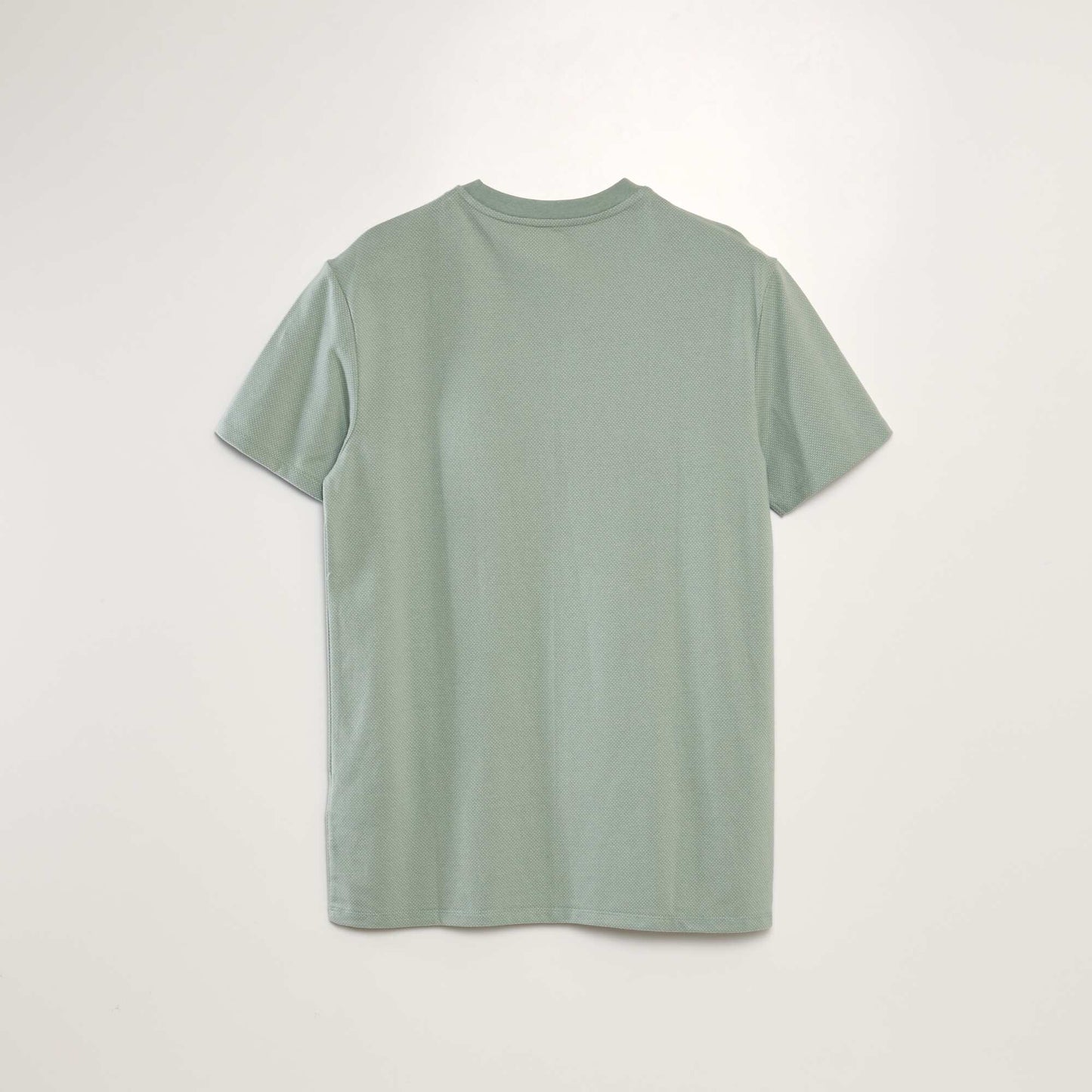 T-shirt moucheté à poche poitrine Vert