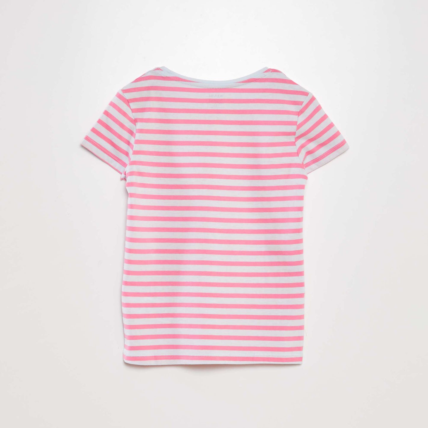T-shirt imprimé marinière Rose/bleu