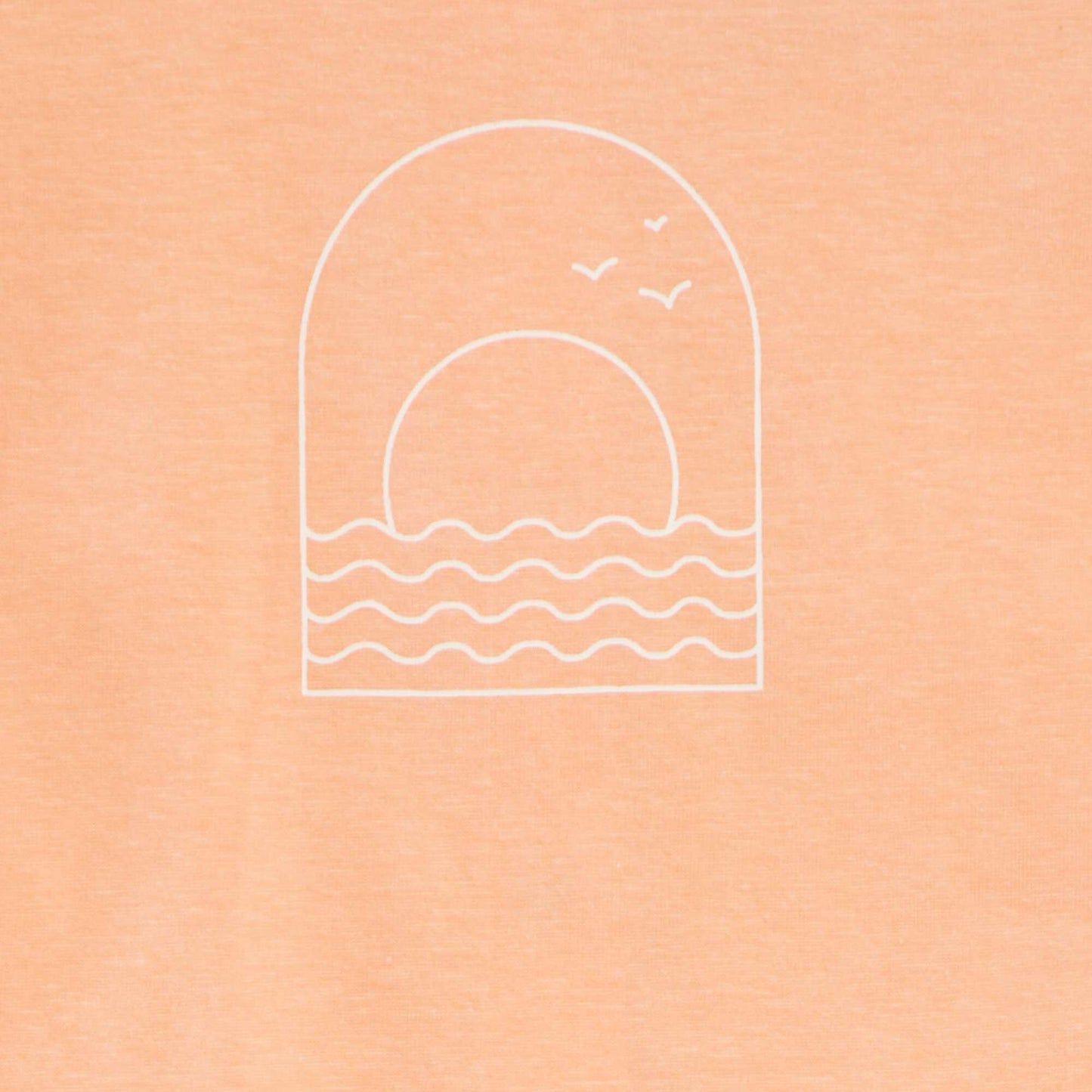 Tee-shirt imprimé plage Orange
