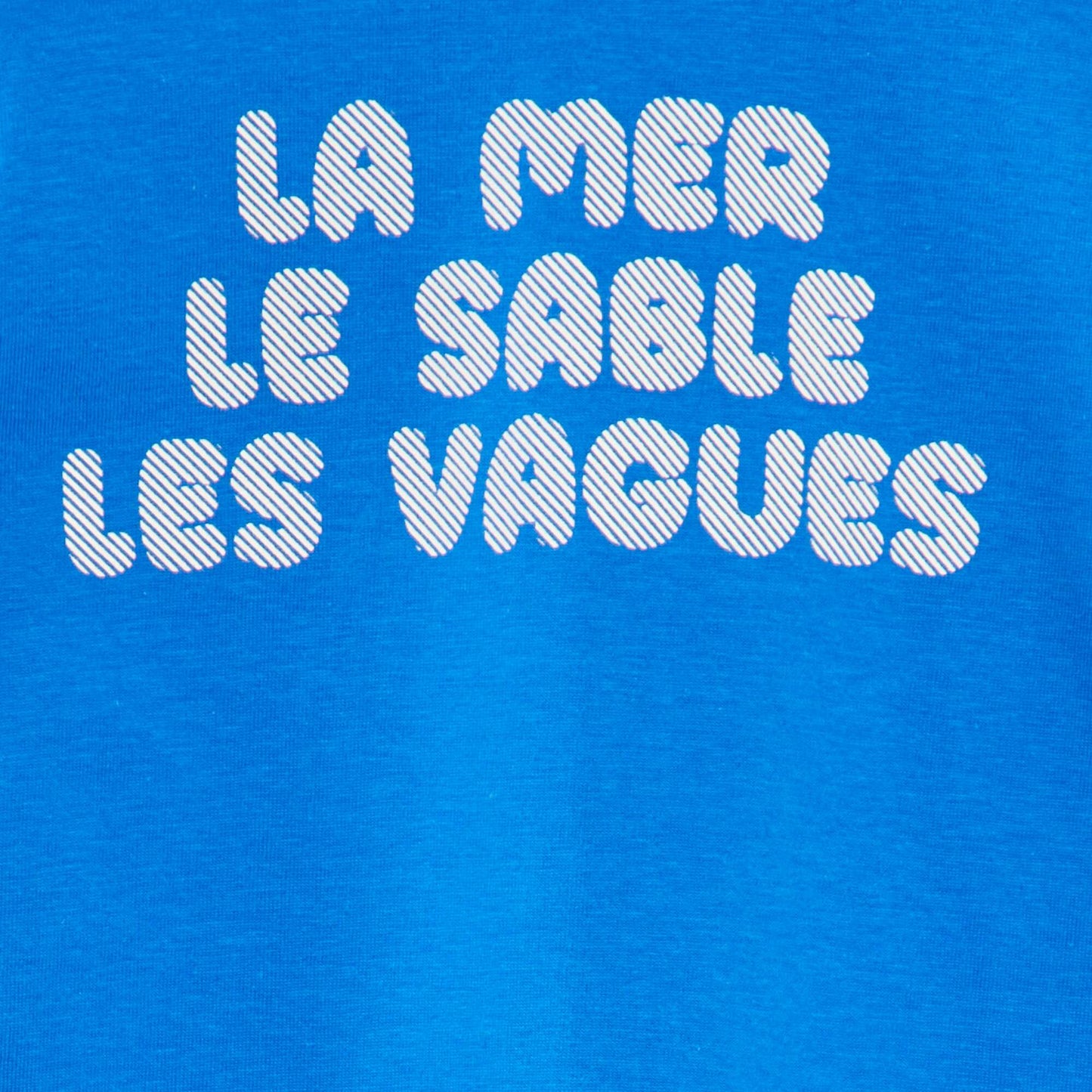 Tee-shirt imprimé plage Bleu