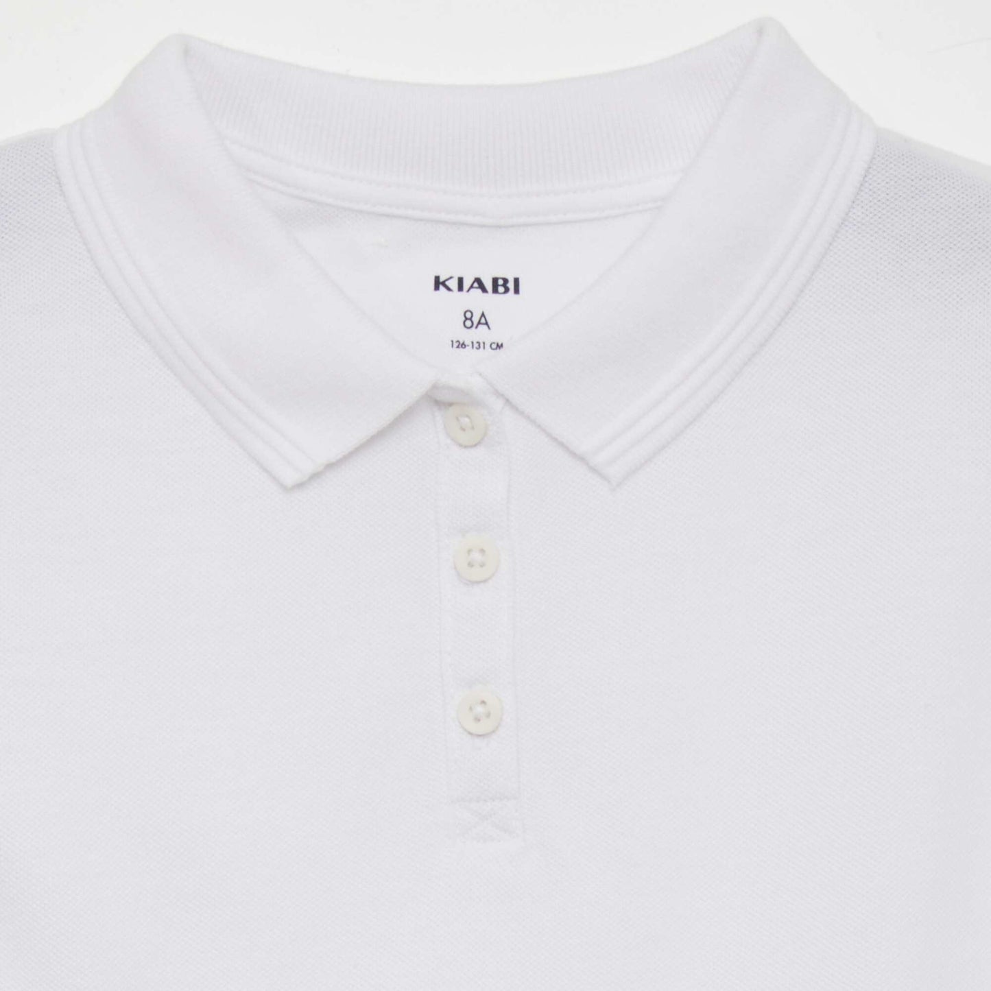 Polo manches courtes blanc