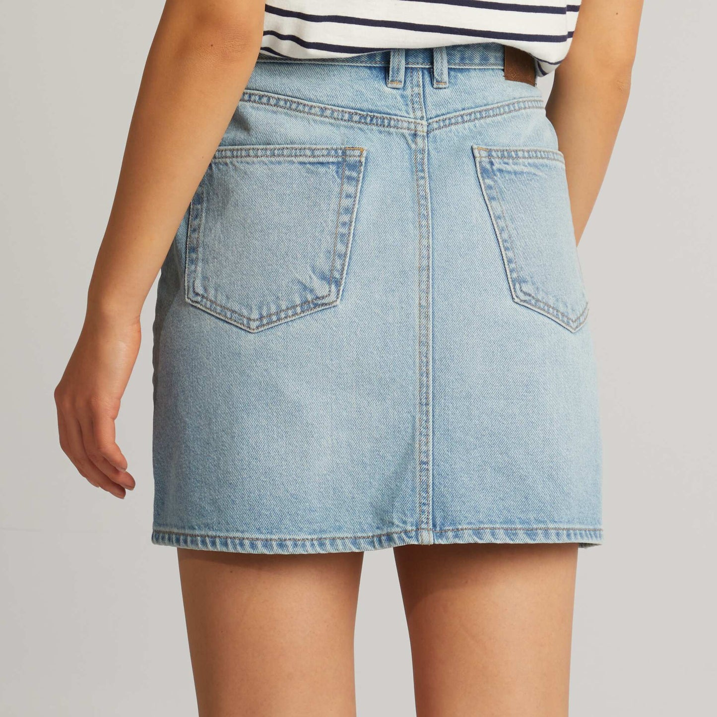 Jupe courte en denim Double stone