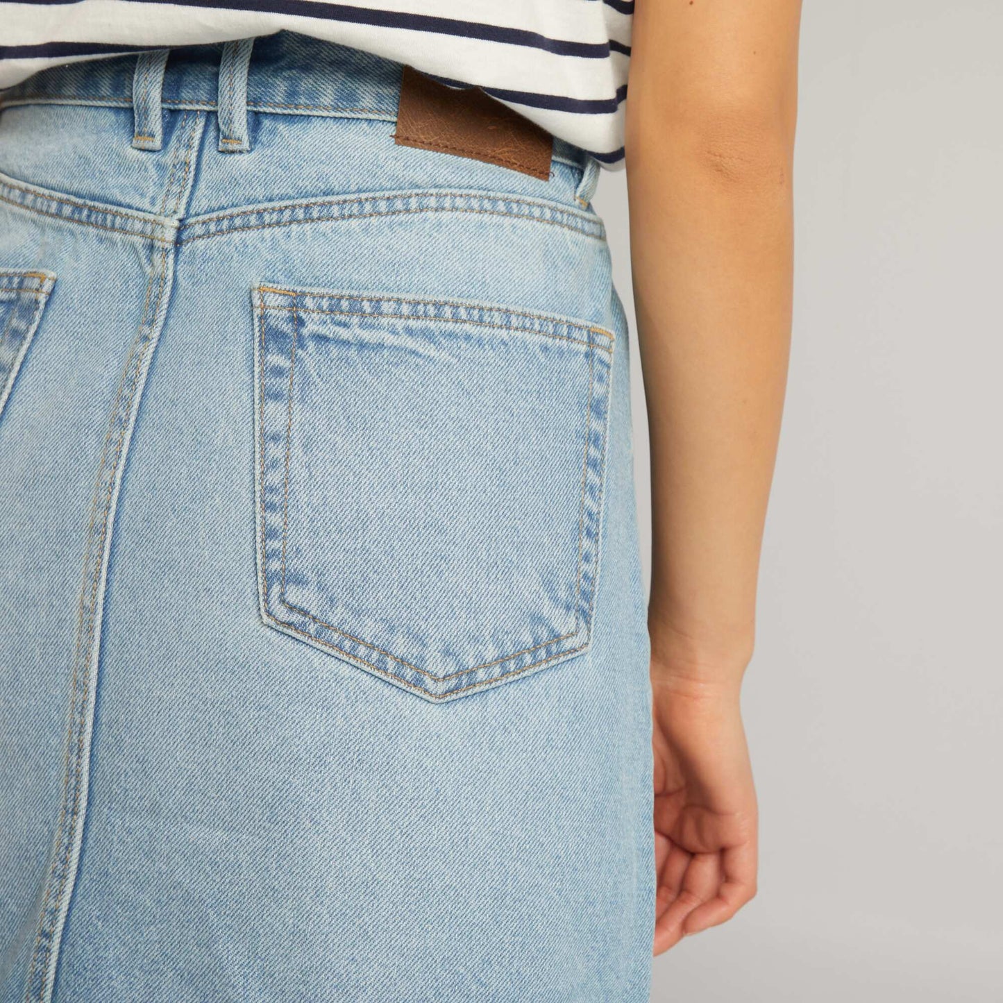 Jupe courte en denim Double stone