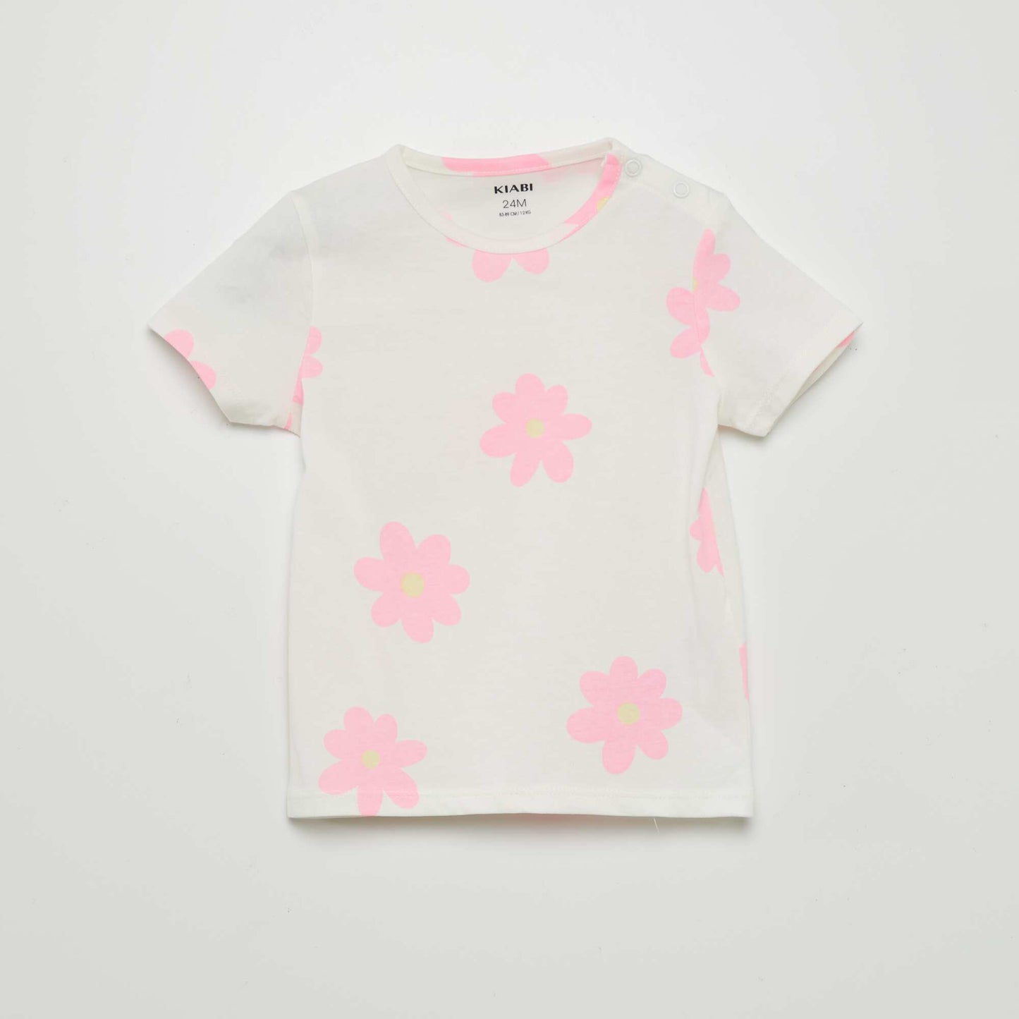 Pyjama short 2 pièces imprimé Rose