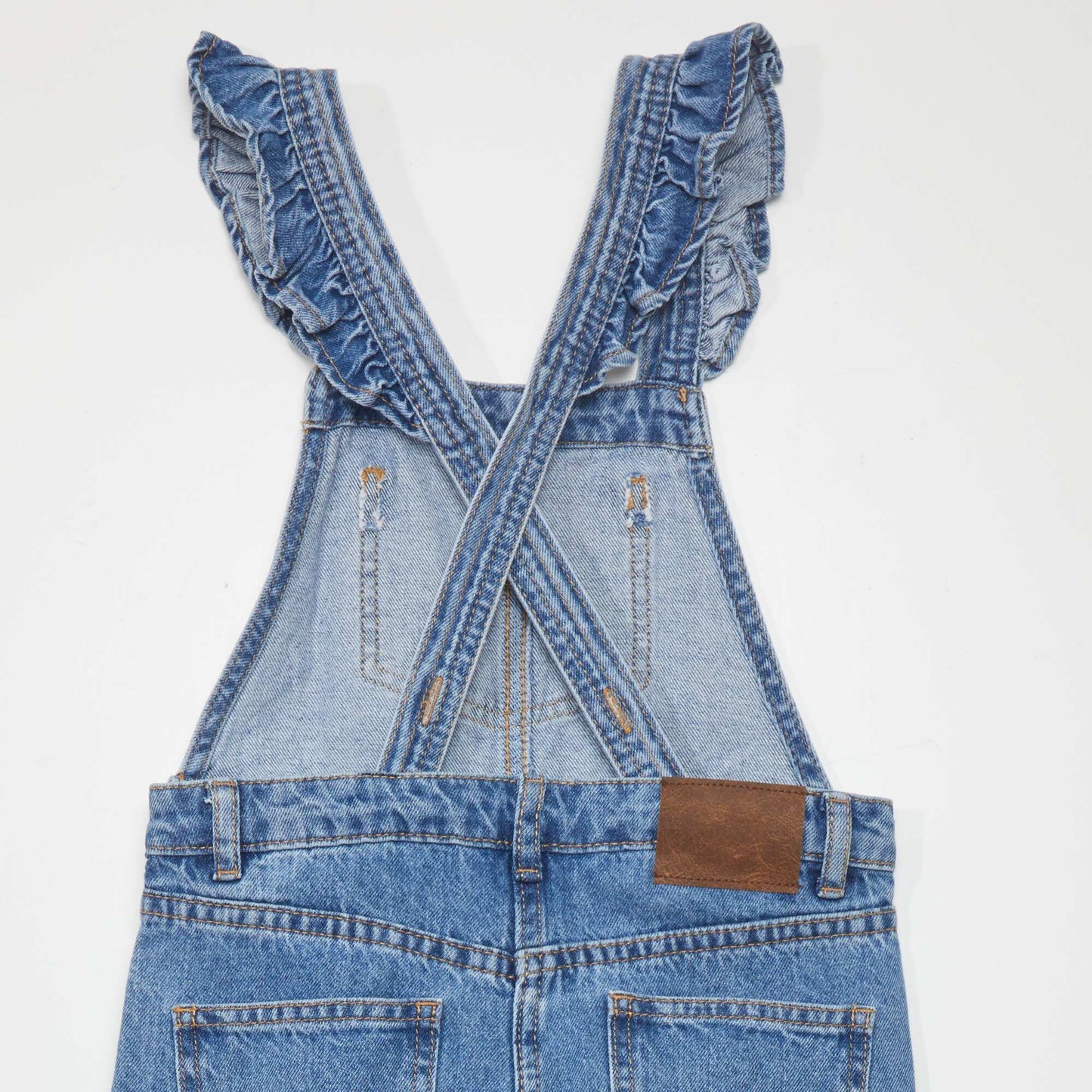 Salopette en jean wide-leg Bleu