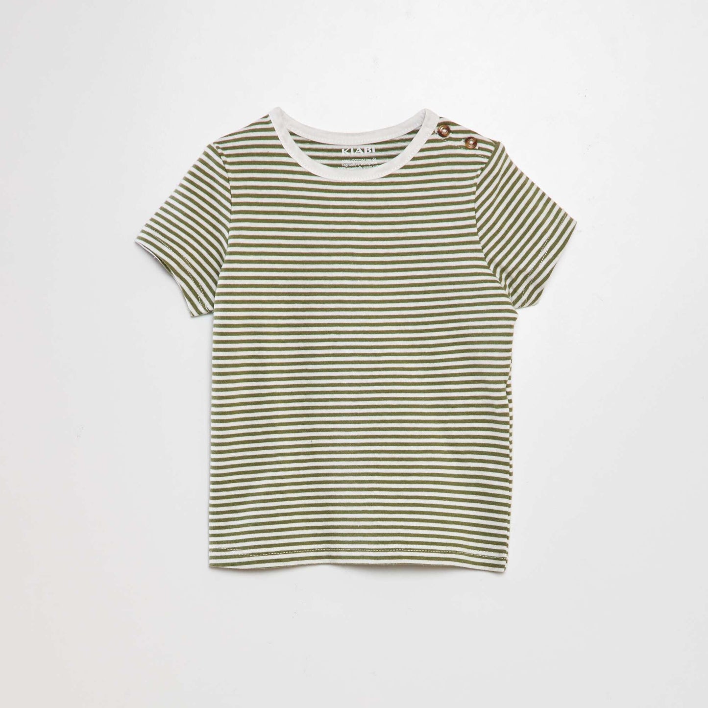 Tee-shirt épaule boutonnée Kaki