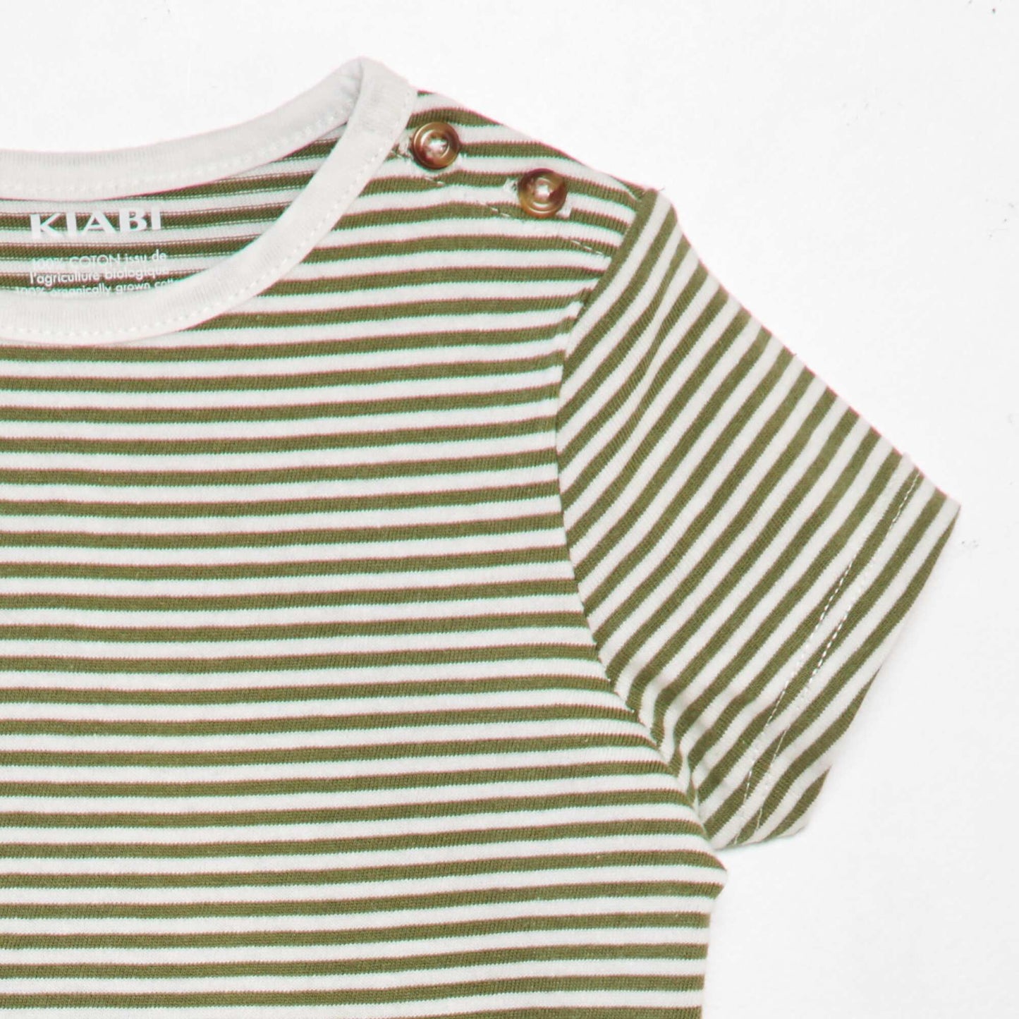 Tee-shirt épaule boutonnée Kaki