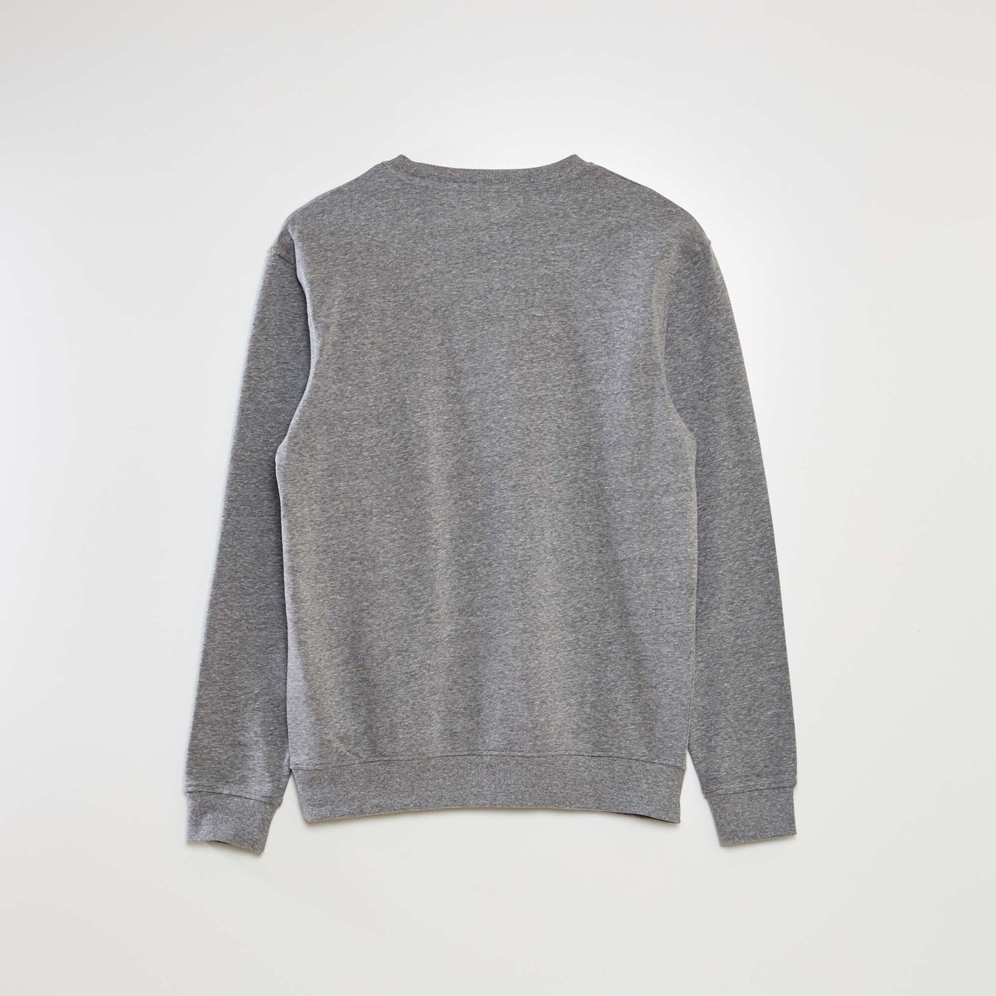 Sweat uni en molleton léger Gris