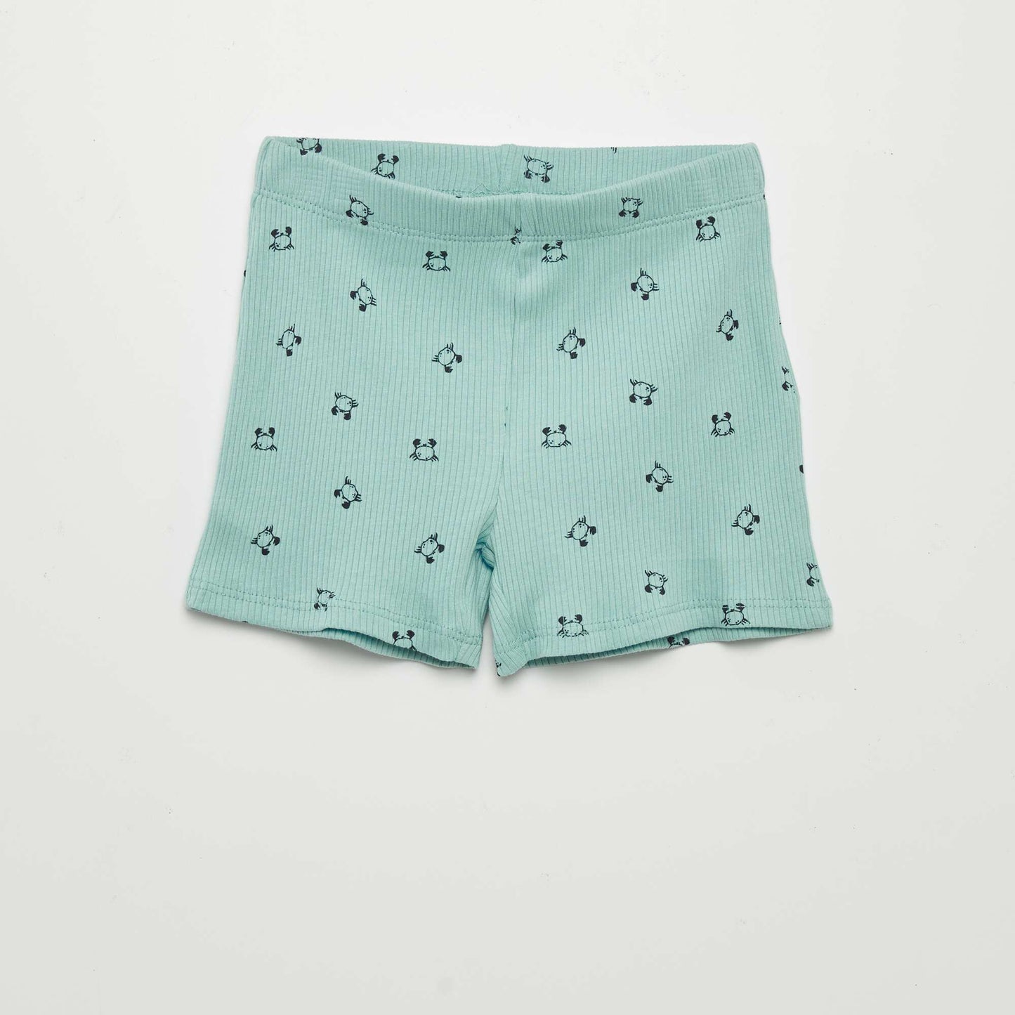 Pyjama short 2 pièces imprimé Bleu