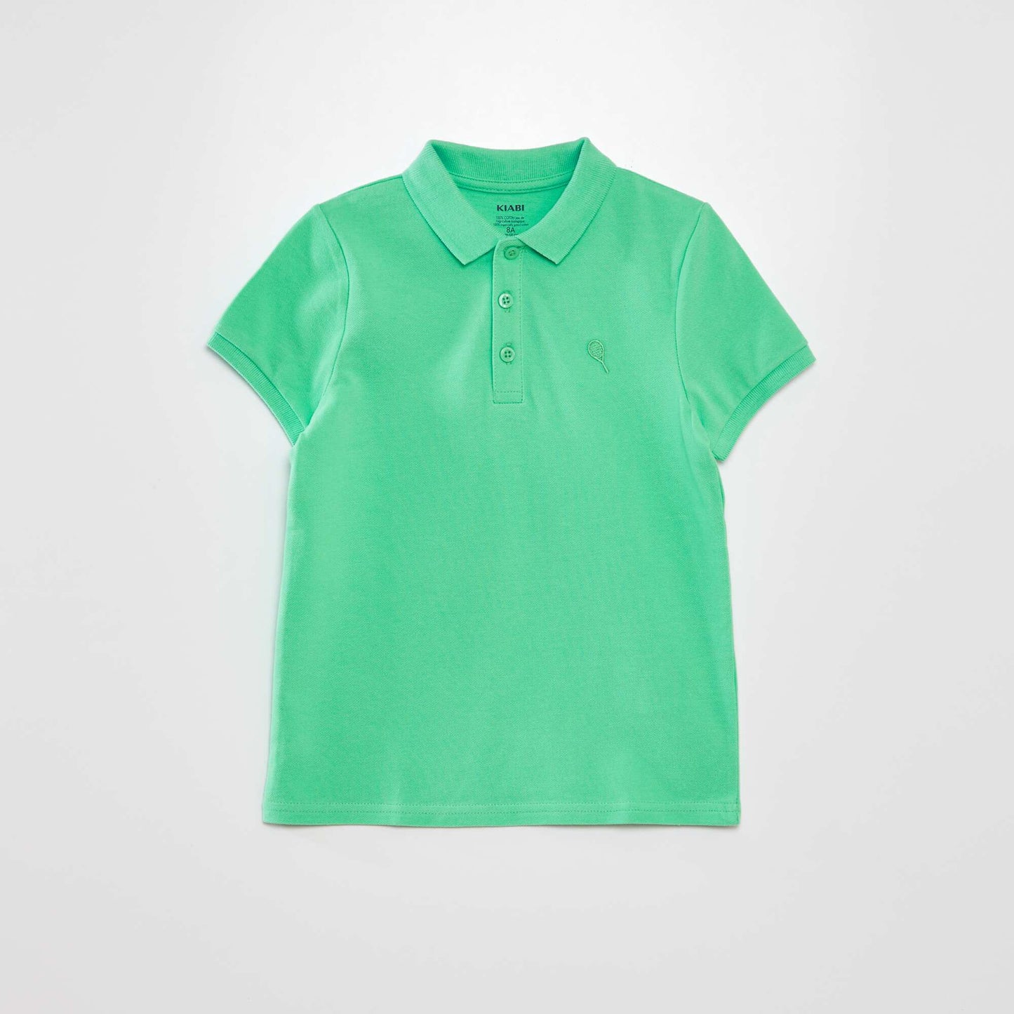 Polo en piqué de coton VERT