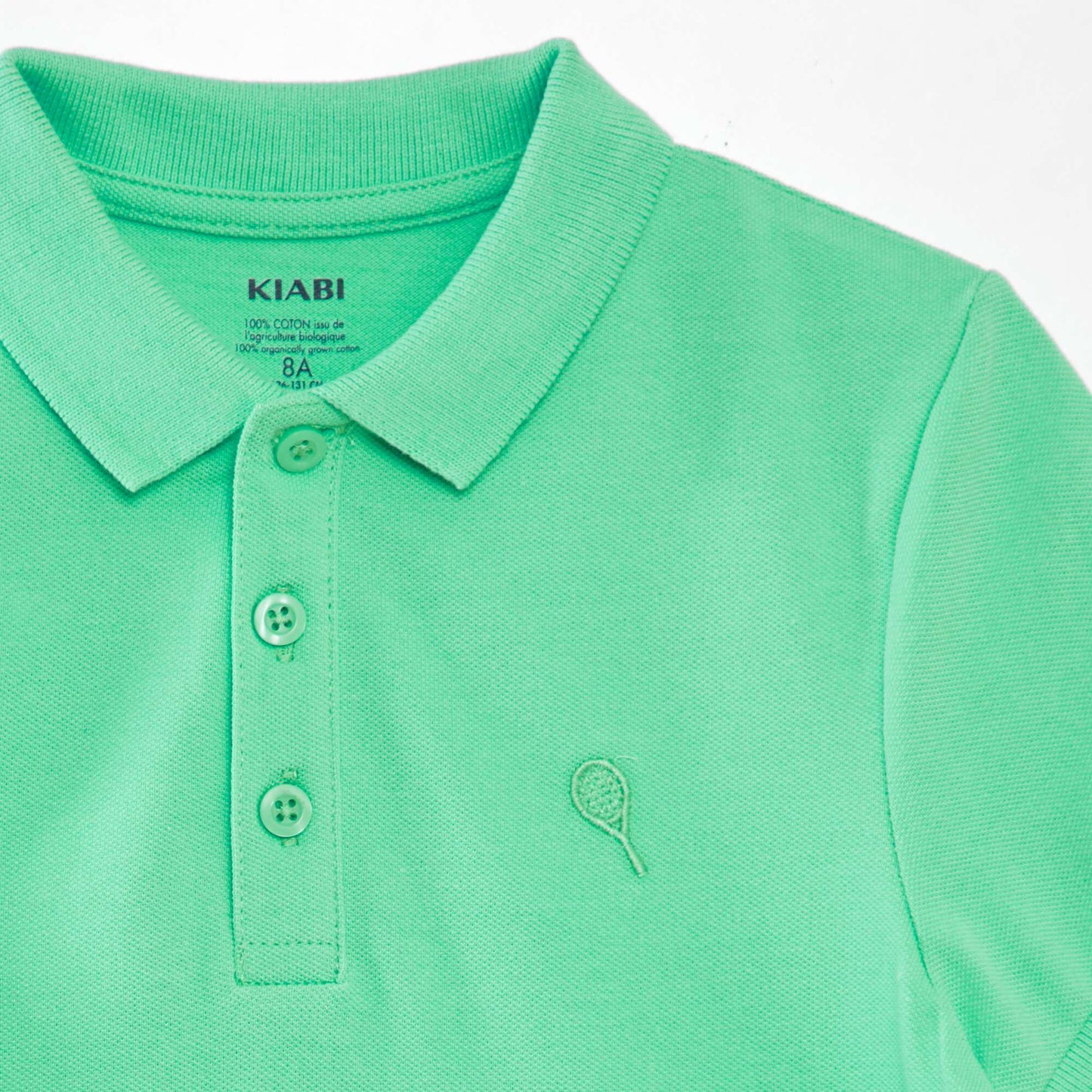 Polo en piqué de coton VERT