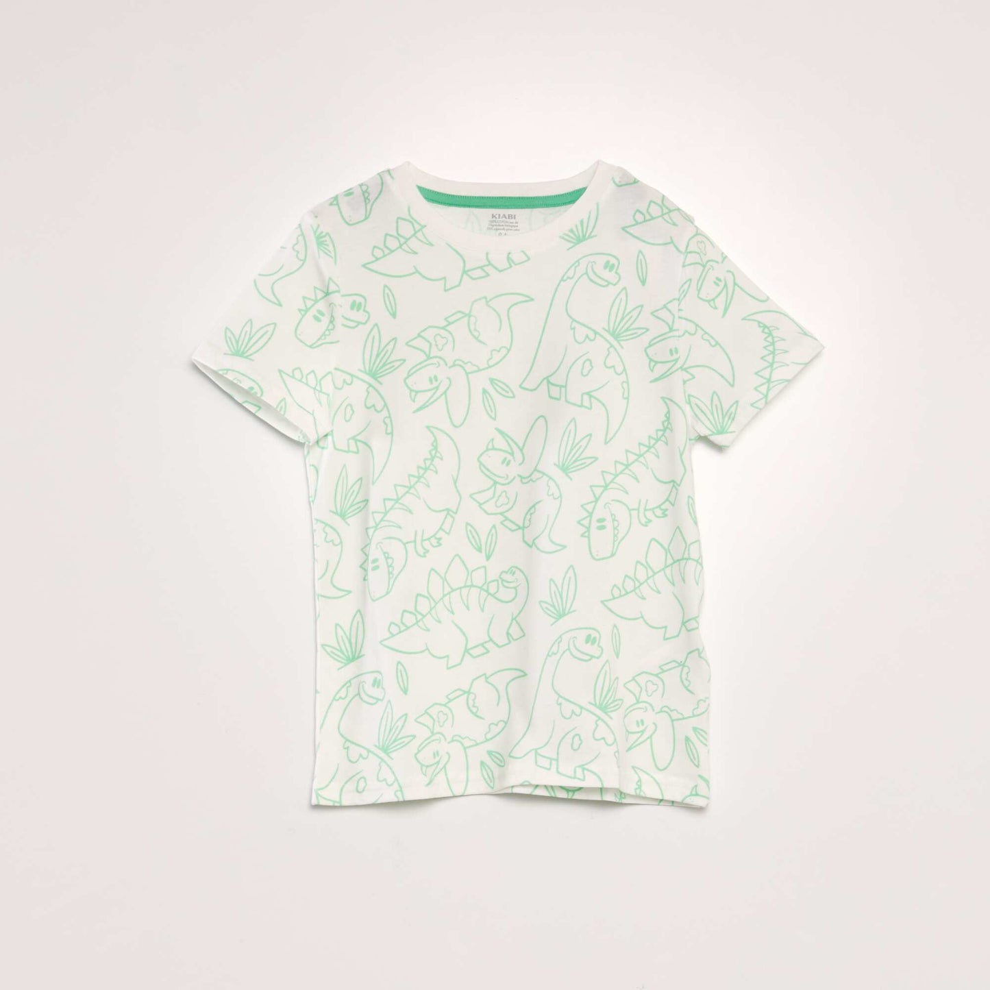 T-shirt imprimé Vert/blanc
