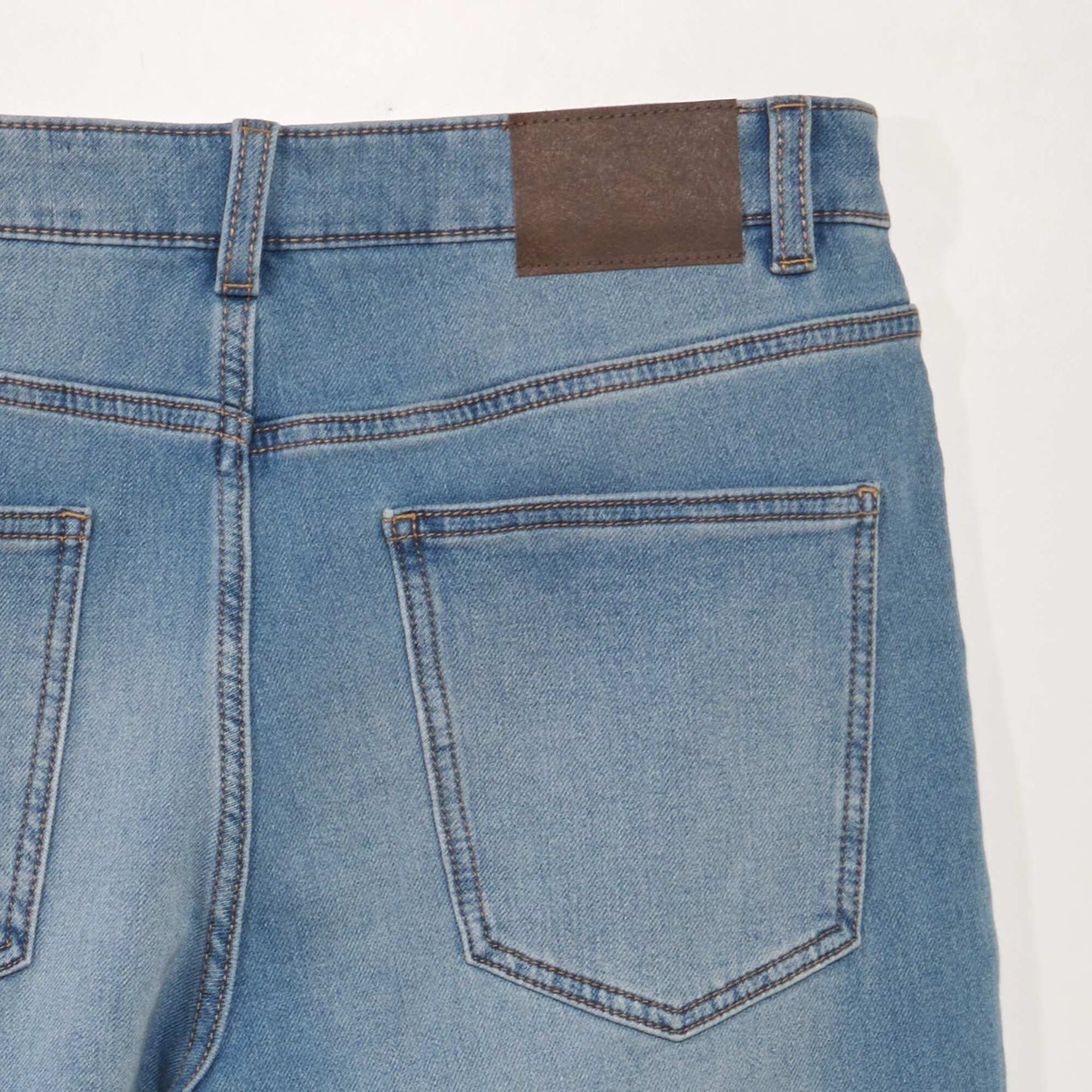 Bermuda slim en jean à 5 poches Double stone