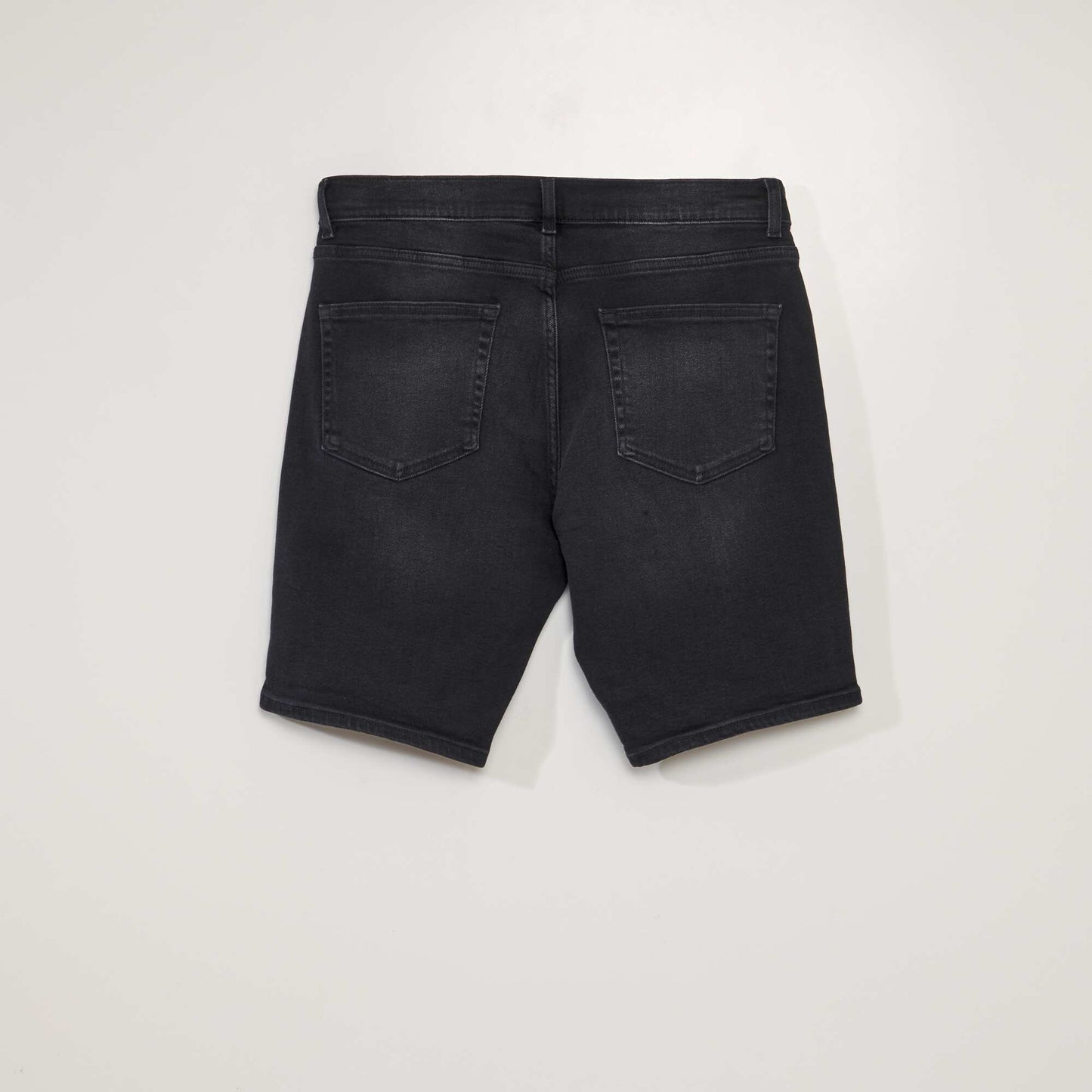 Bermuda en jean à 5 poches Noir