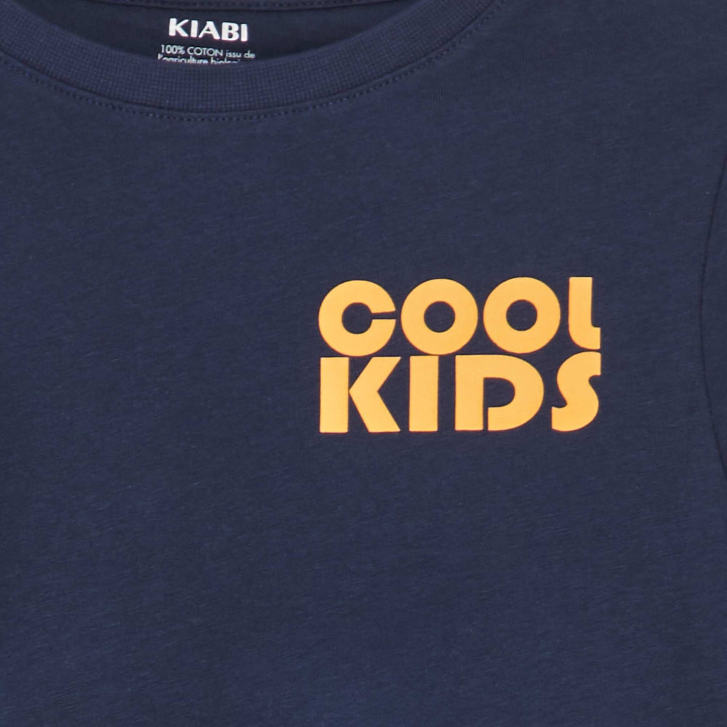 T-shirt imprimé en coton Bleu