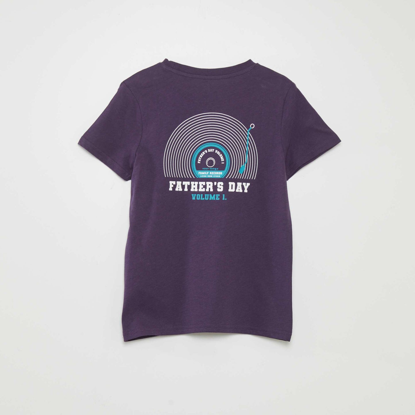 T-shirt en coton imprimé Violet