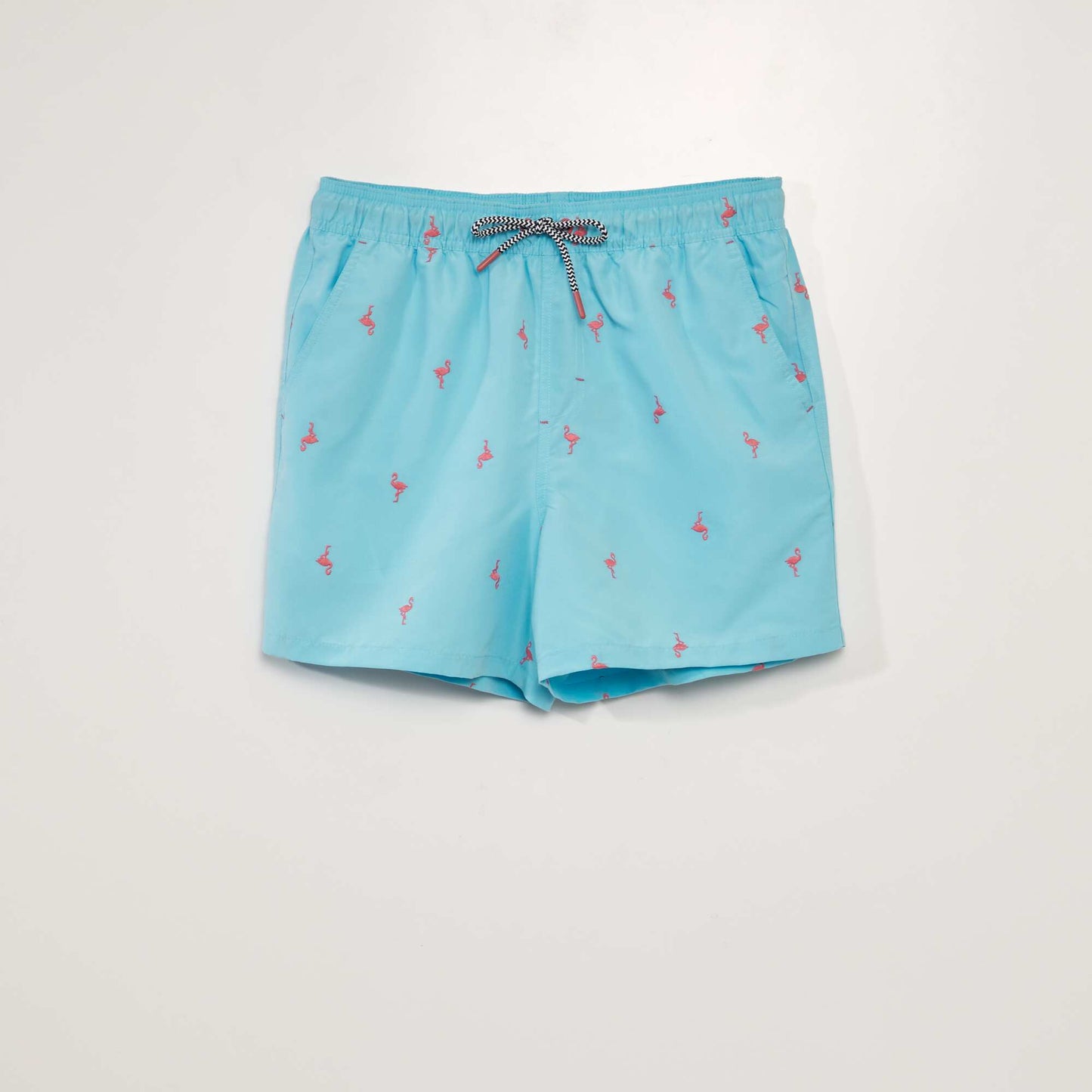 Short de bain à motif Bleu