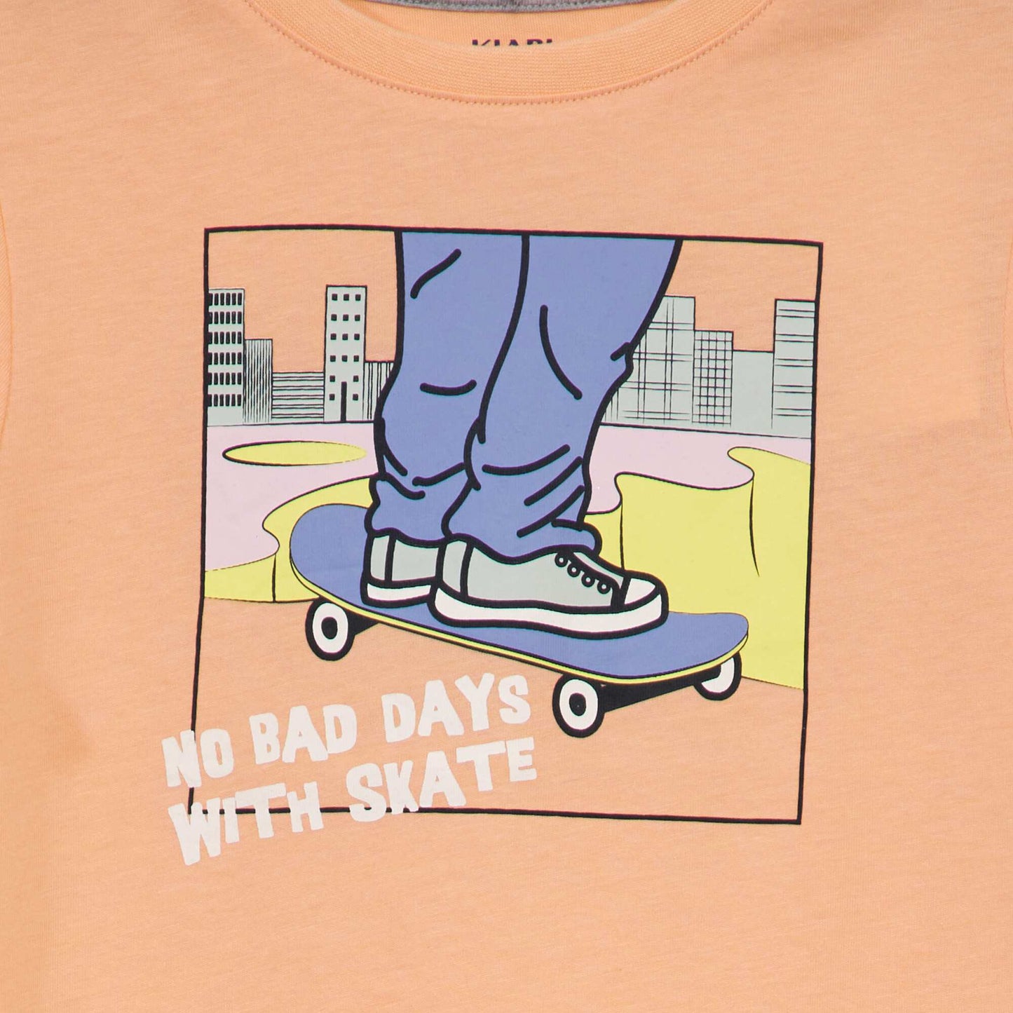 Tee-shirt imprimé Orange