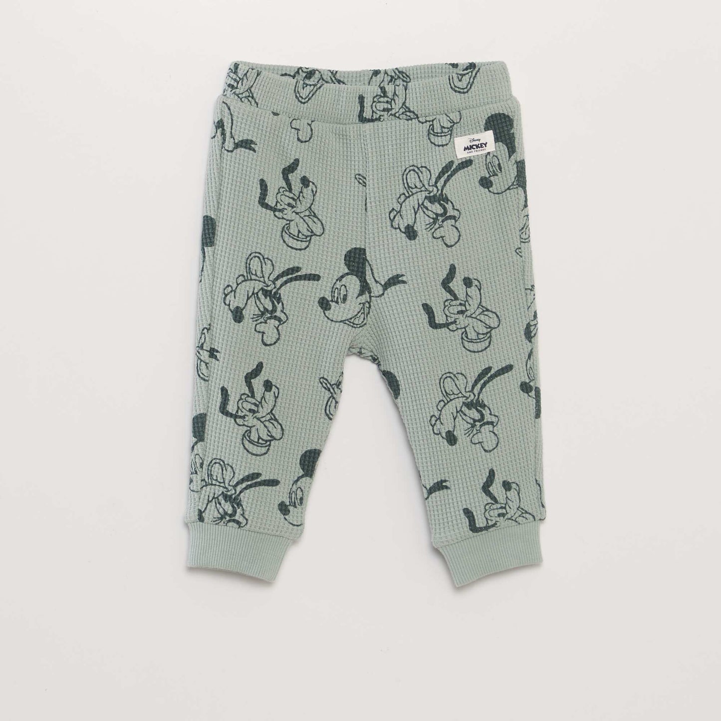 Ensemble jogging sweat + pantalon 'Disney' en nid d'abeilles - 2 pièces VERT