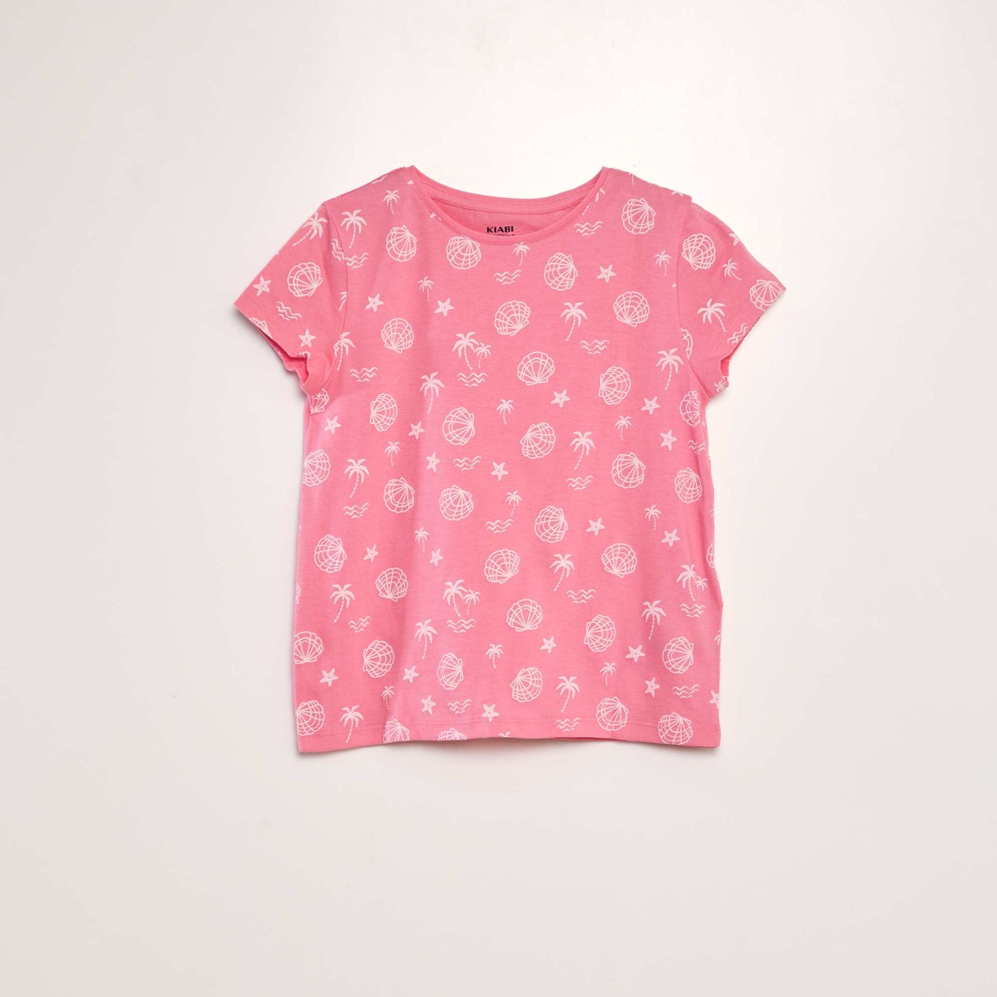 Lot de 2 tee-shirts à message Rose/blanc