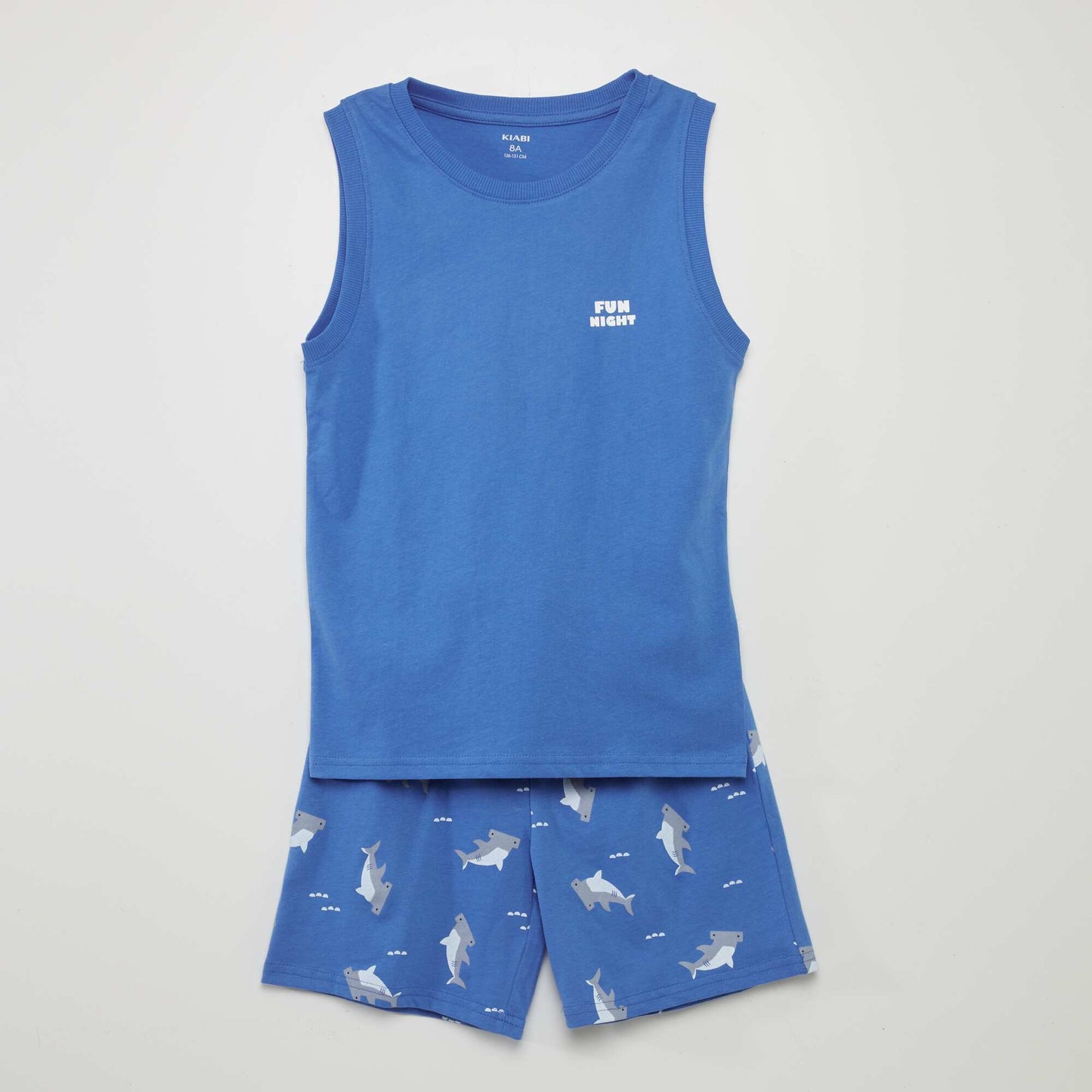 Ensemble pyjama t-shirt + short 'requin' Bleu