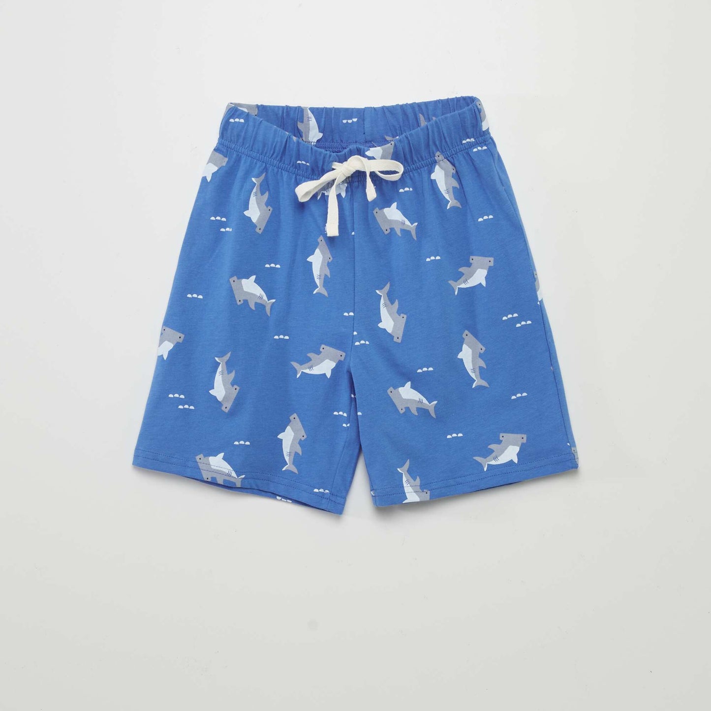 Ensemble pyjama t-shirt + short 'requin' Bleu