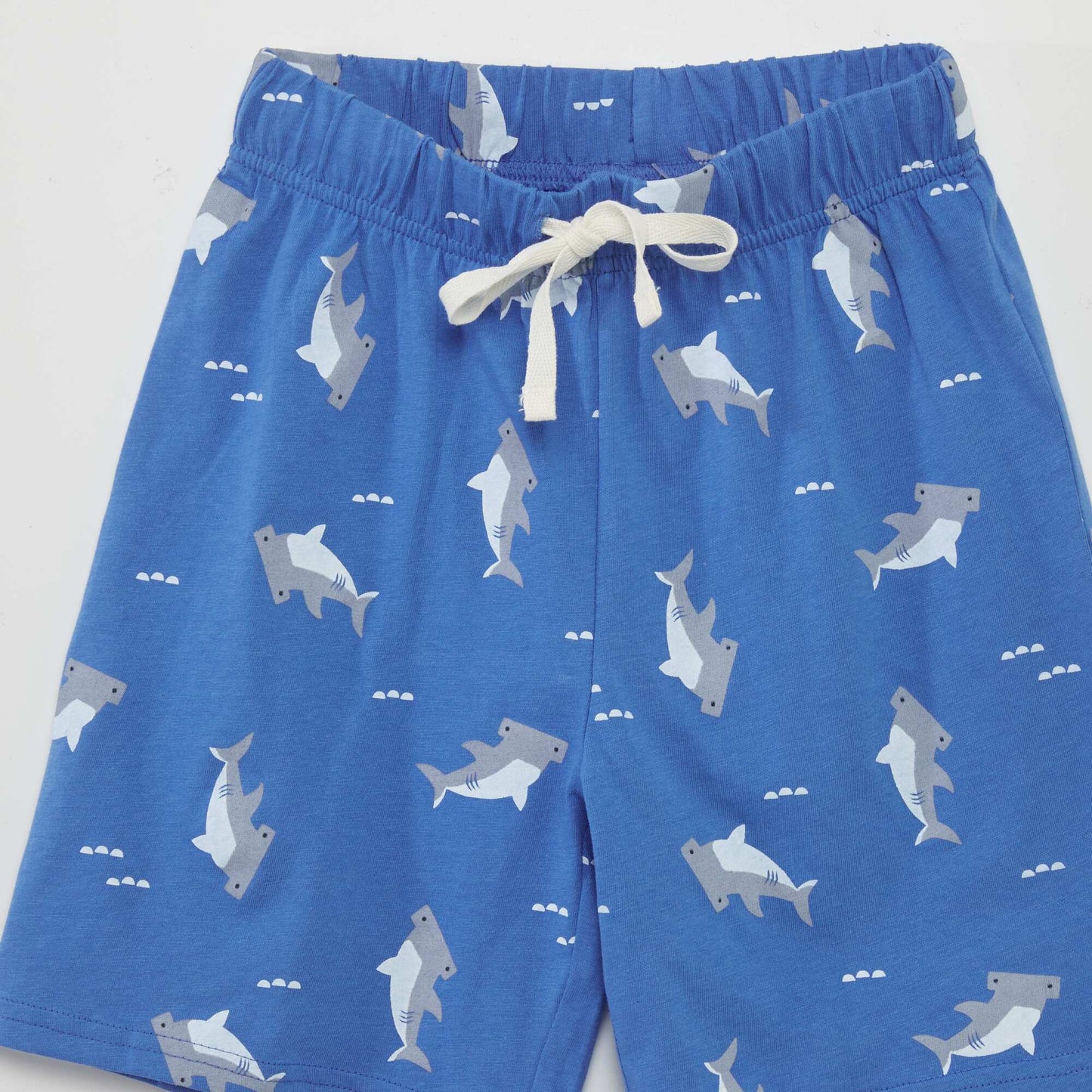 Ensemble pyjama t-shirt + short 'requin' Bleu