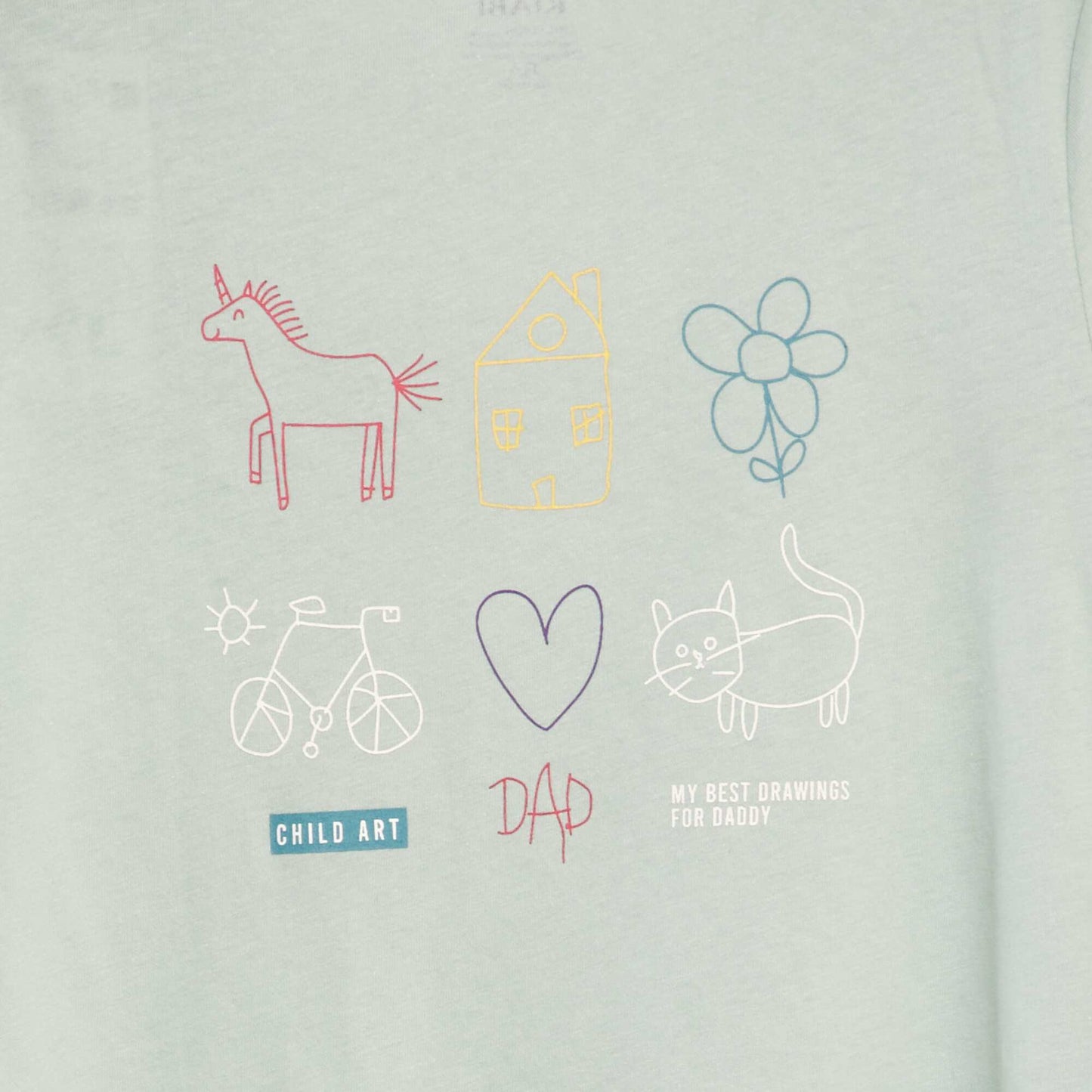 T-shirt en coton impirmé VERT
