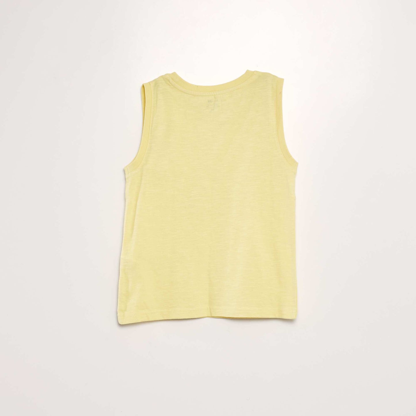 Débardeur chiné avec imprimé Jaune