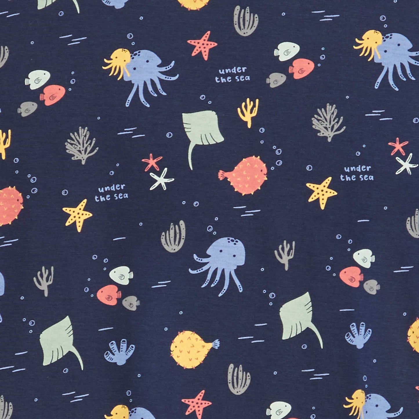 T-shirt loose imprimé Bleu marine