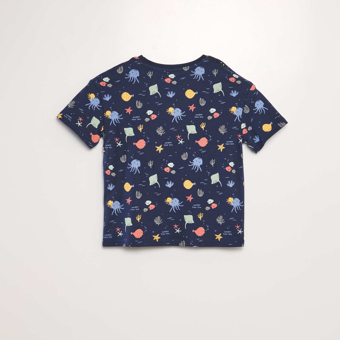 T-shirt loose imprimé Bleu marine