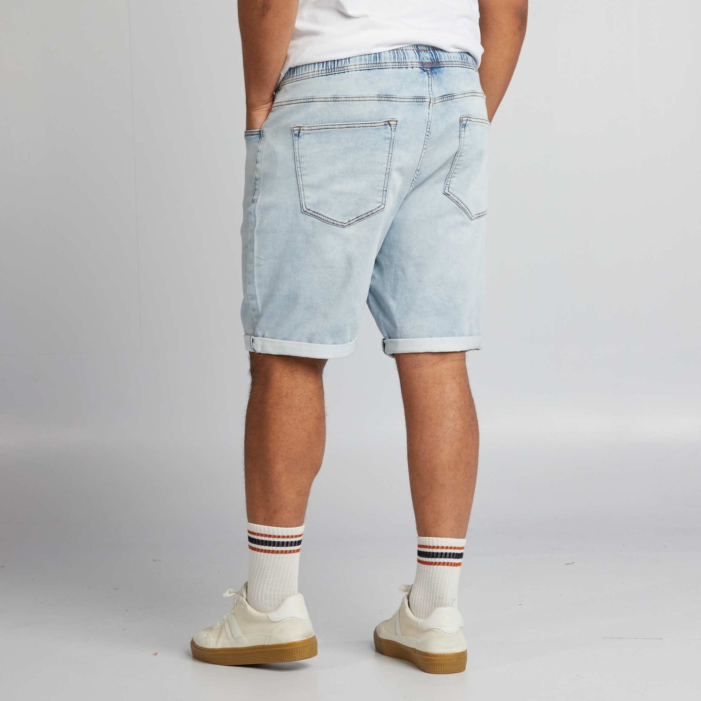 Bermuda en jean Bleu