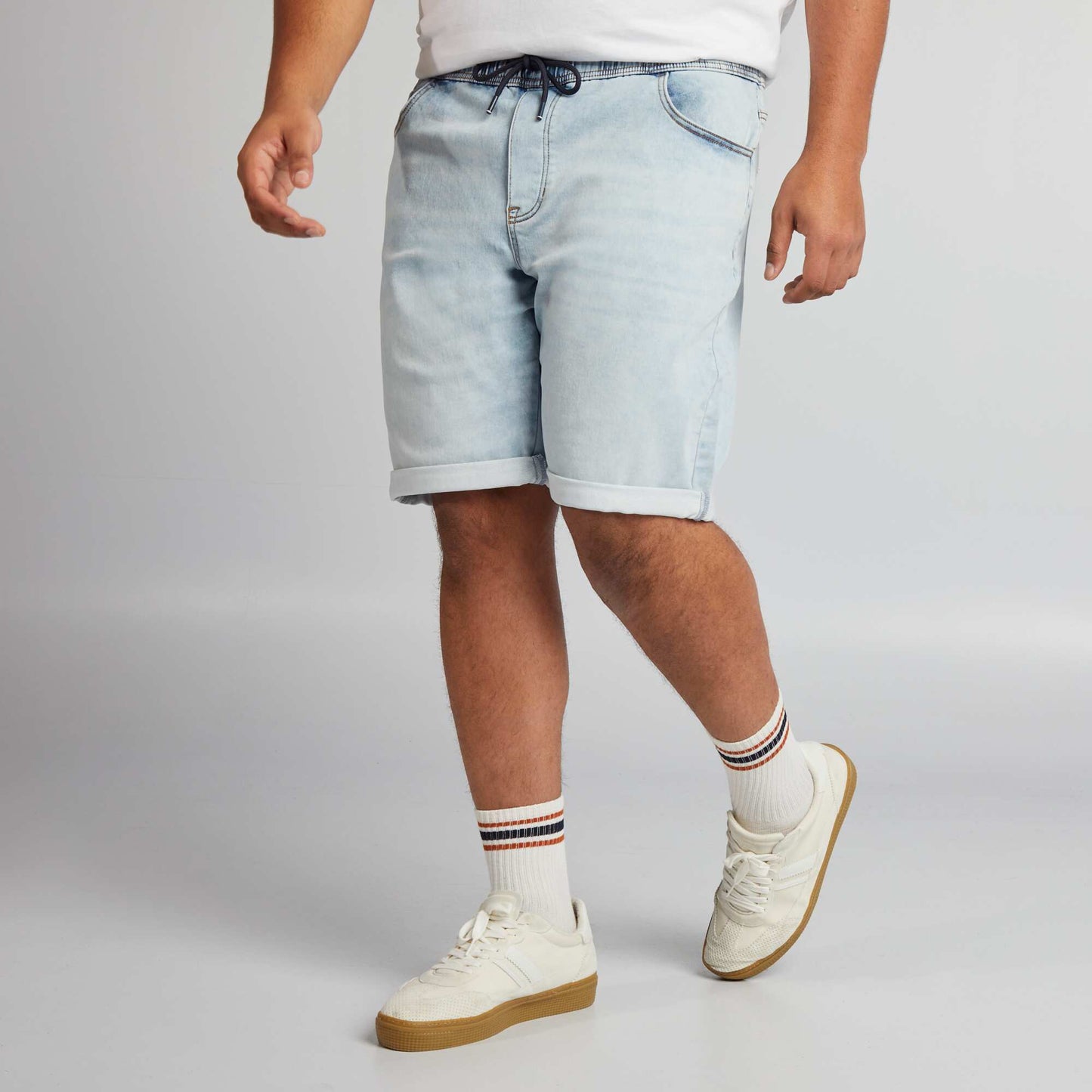 Bermuda en jean Bleu