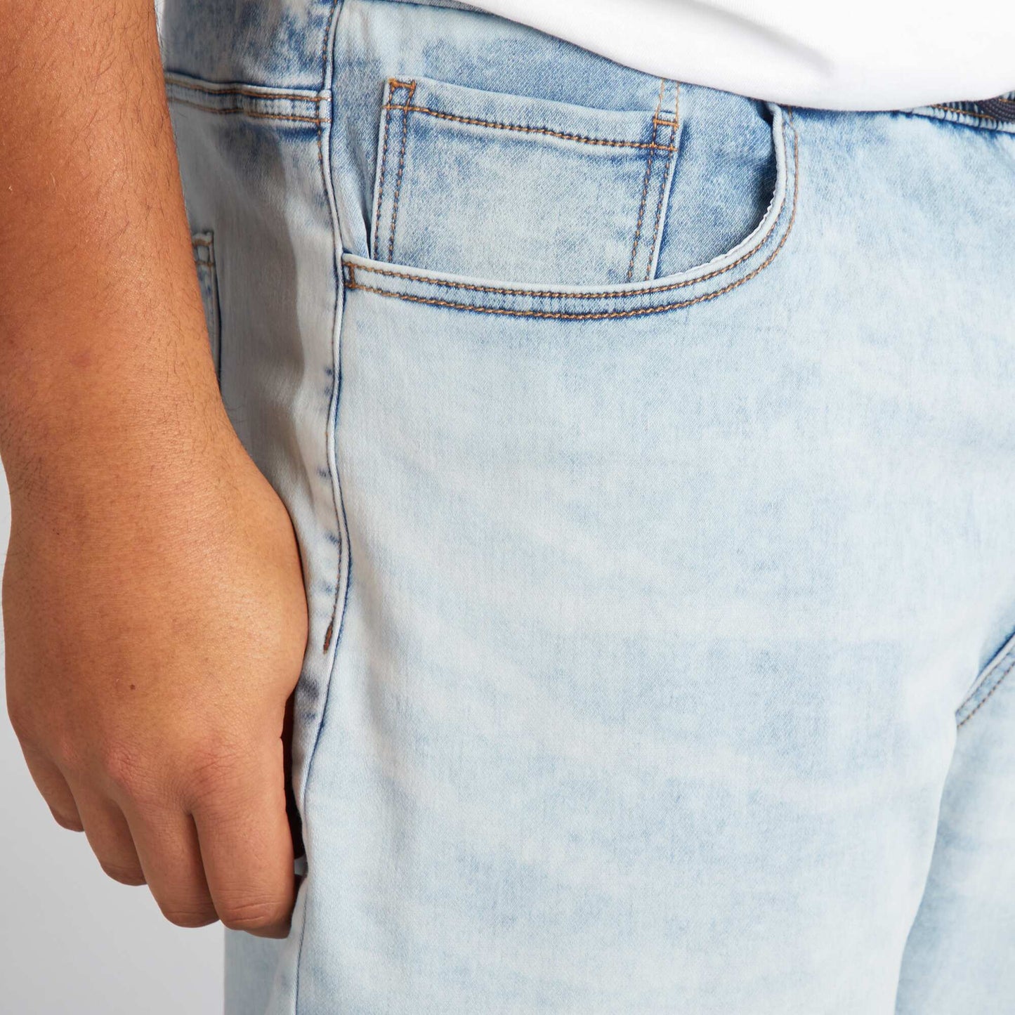 Bermuda en jean Bleu