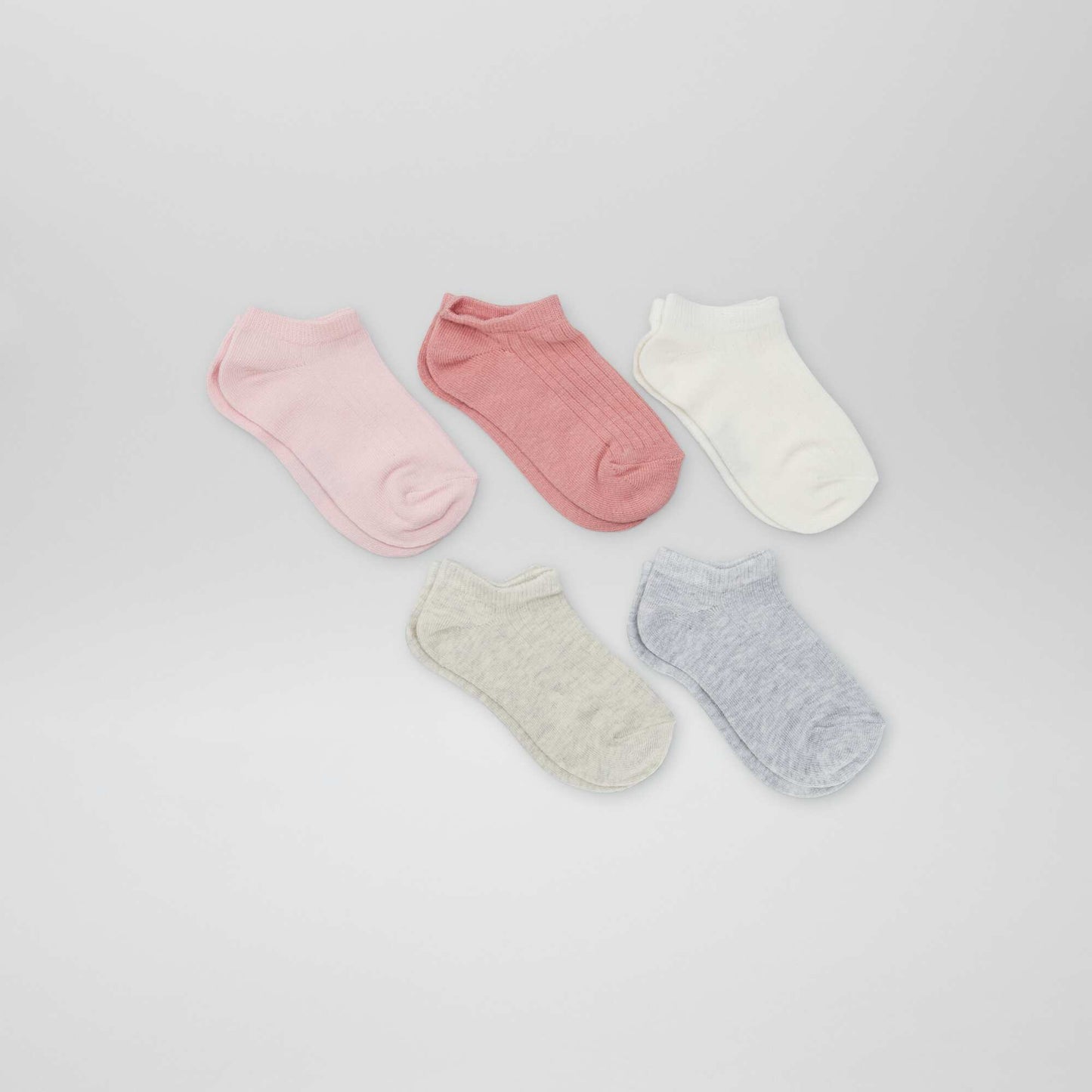 Lot de 5 paires de chaussettes Gris