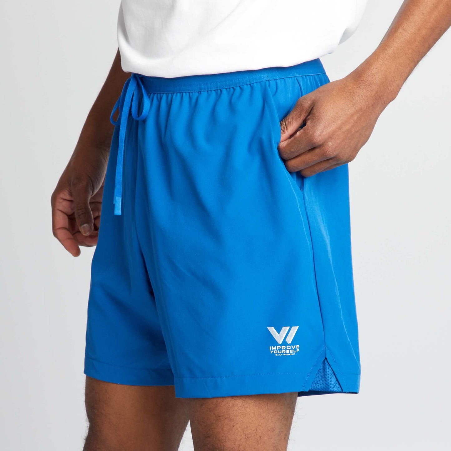 Short de sport léger Bleu