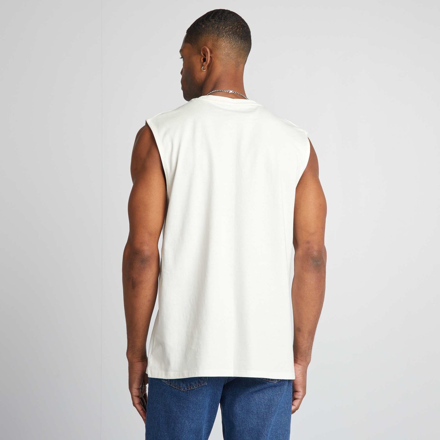 Débardeur en jersey uni blanc
