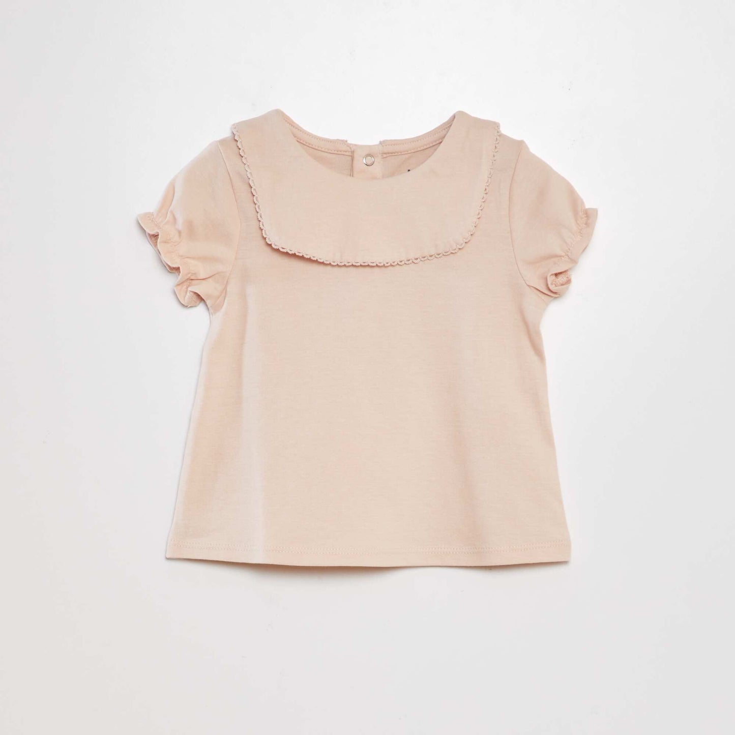 T-shirt à manches ballons Beige