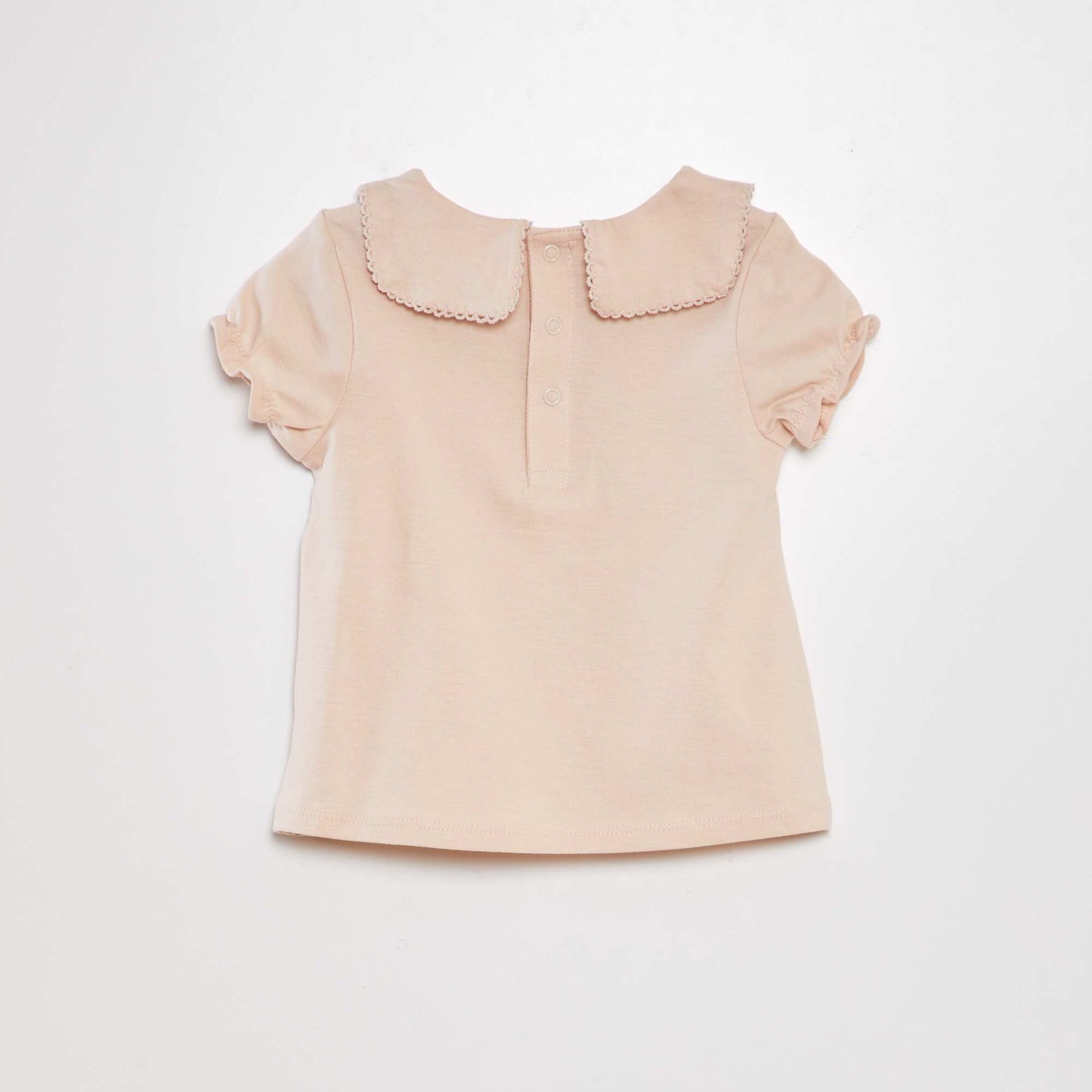 T-shirt à manches ballons Beige