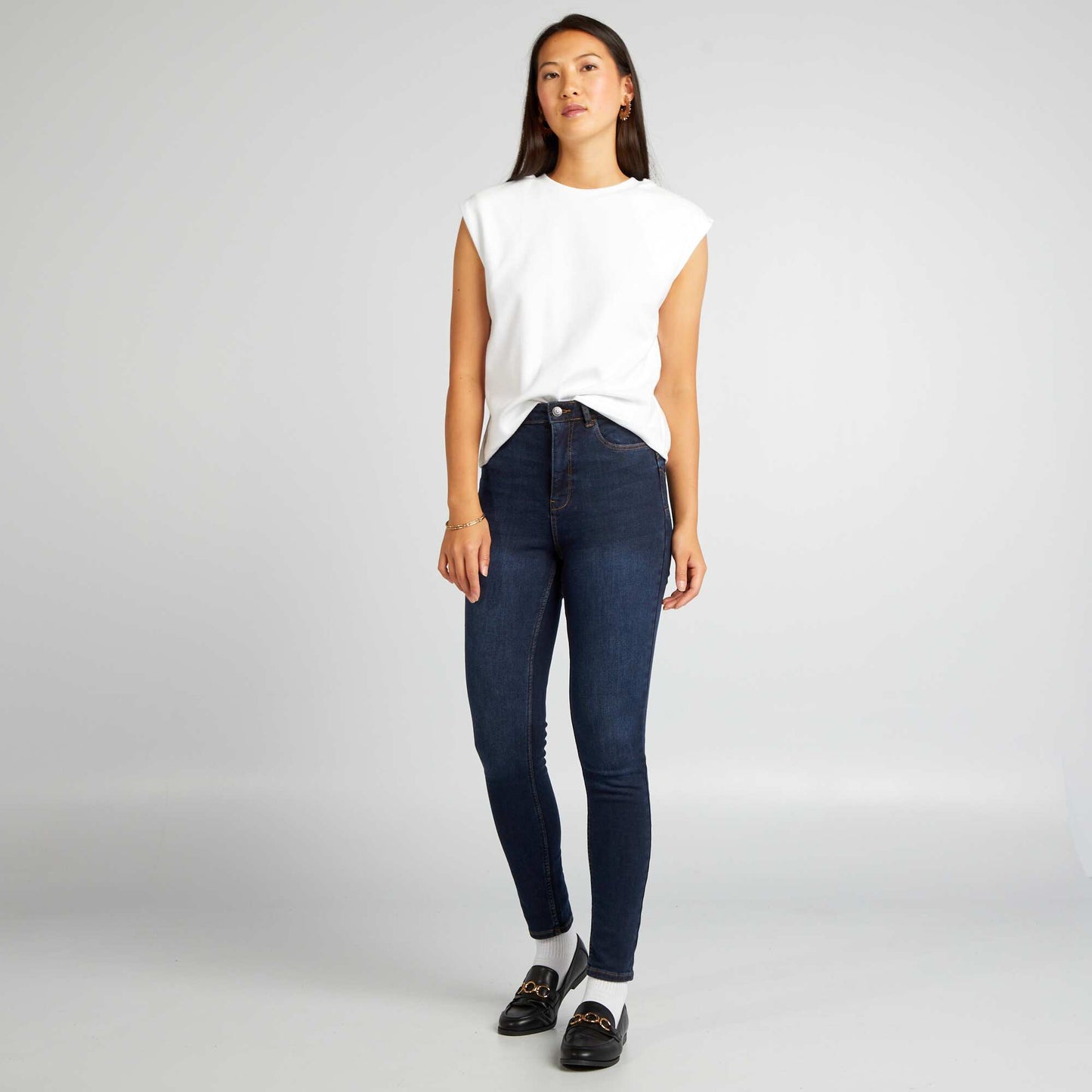 Jean skinny à taille haute - L30 Brut