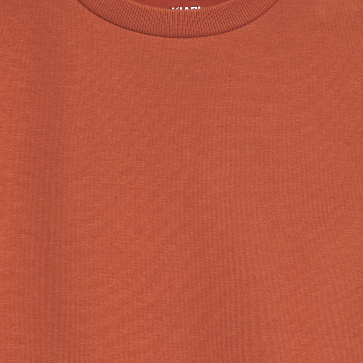 Sweat en molleton uni ORANGE