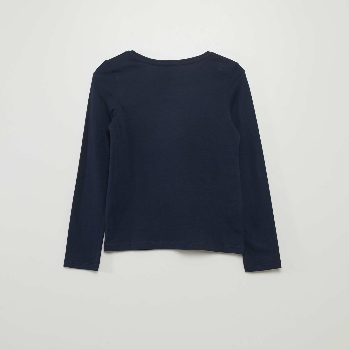 T-shirt imprimé à manches longues BLEU